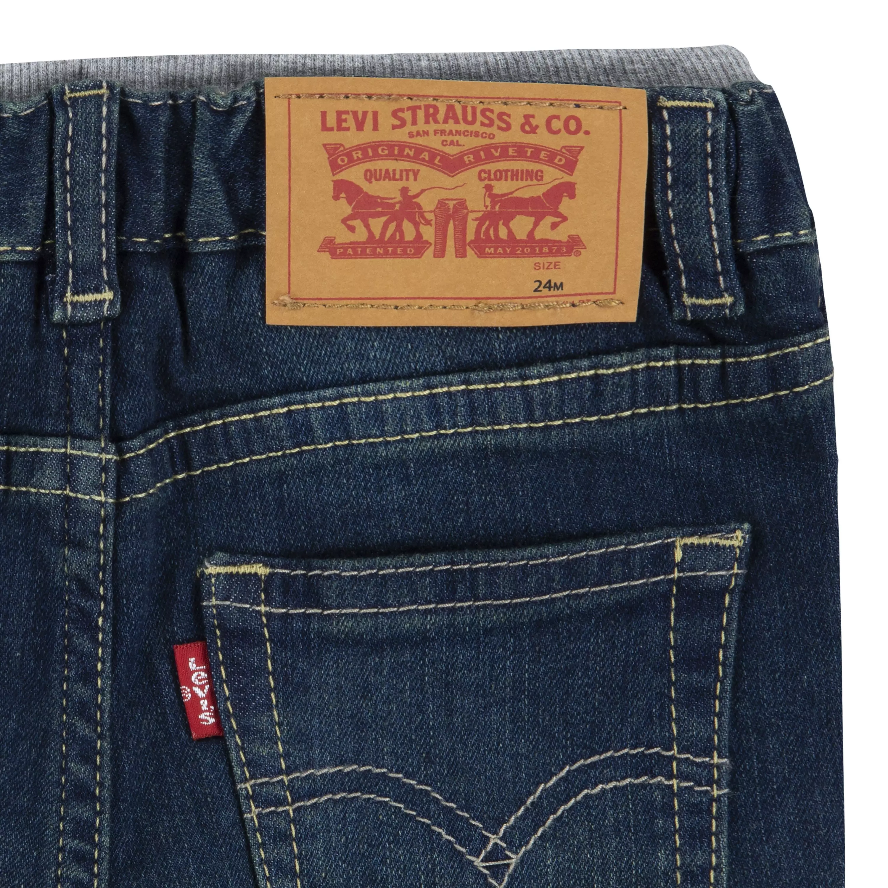 Levi's Murphy Pull On Baby Boys' Covered Up Pants - Blue - COVERED UP BLUE