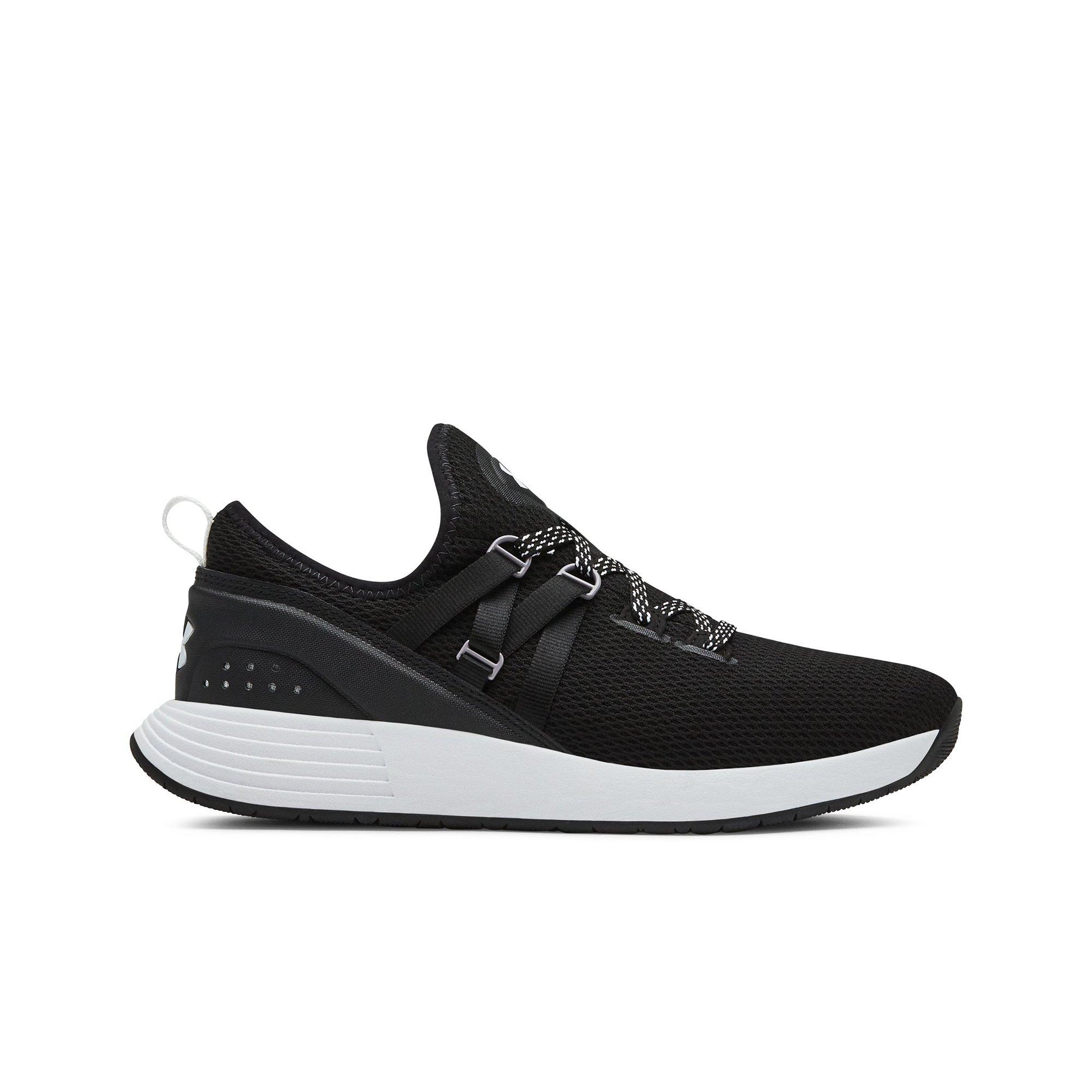 under armour black and white trainers