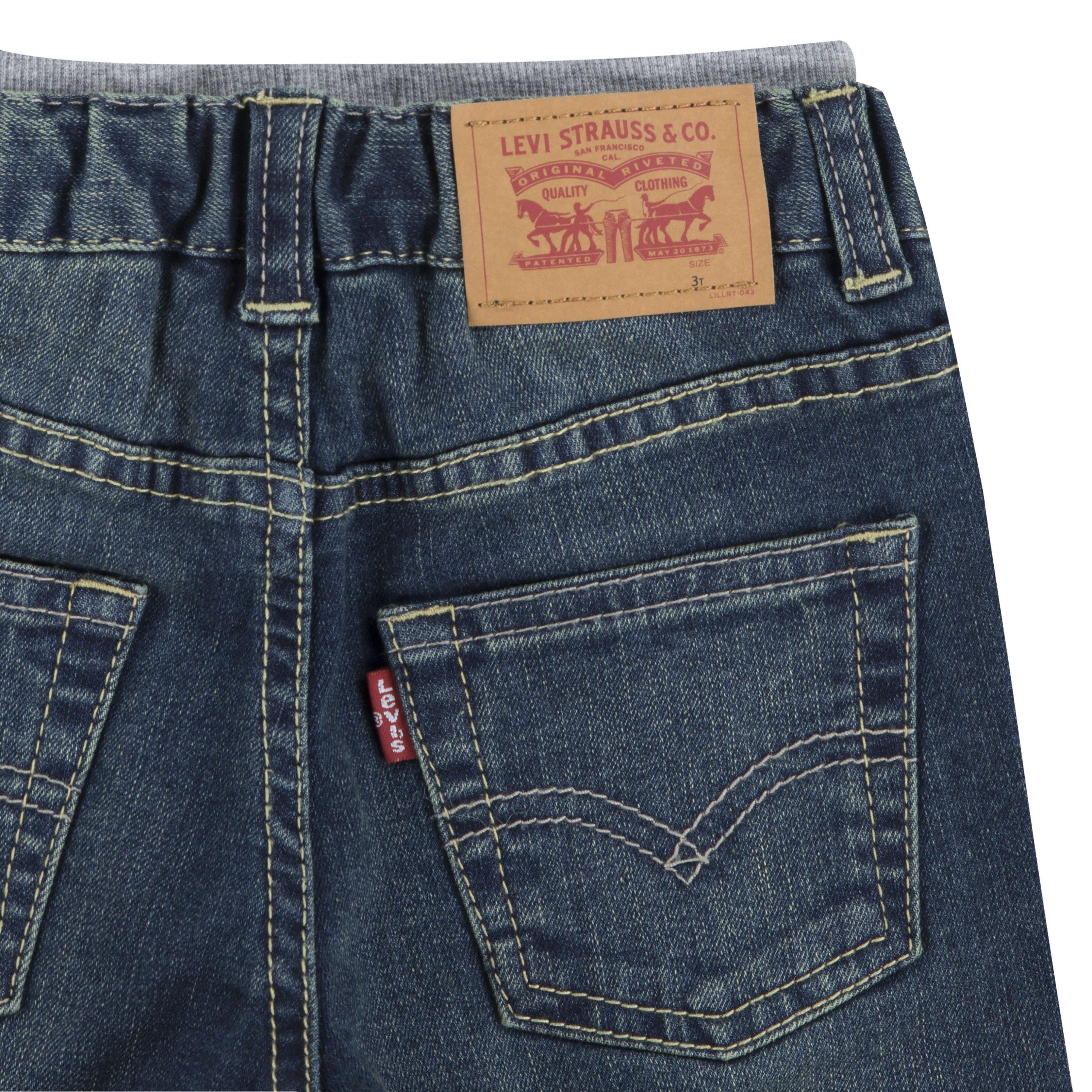 Levi's Murphy Pull On Toddler Boys' Covered Up Pants - Blue - COVERED UP BLUE Thumbnail View 5
