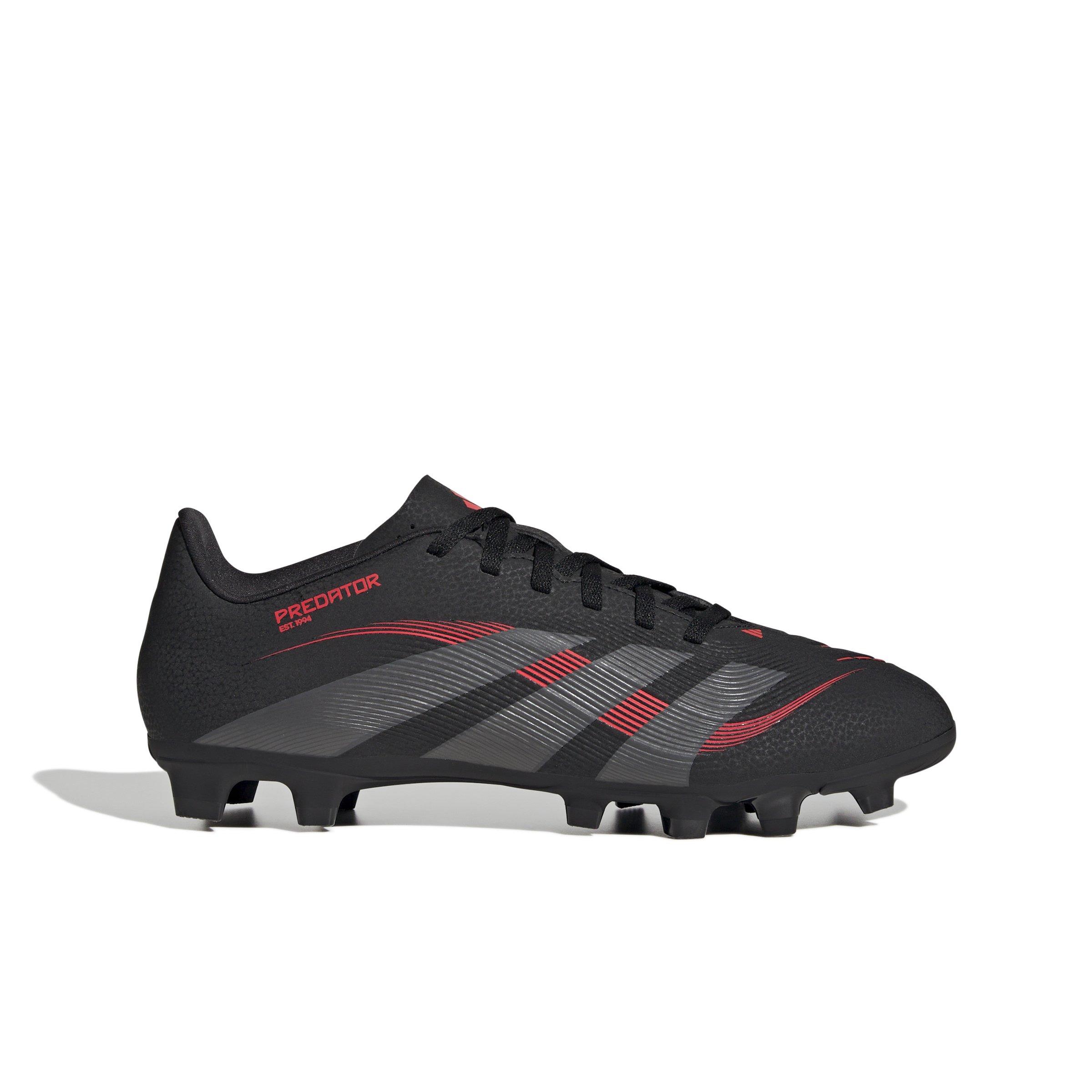adidas Predator Club MG "Core Black/Grey Four/Lucid Red" Unisex Soccer Cleat - BLACK/GREY/RED Thumbnail View 1