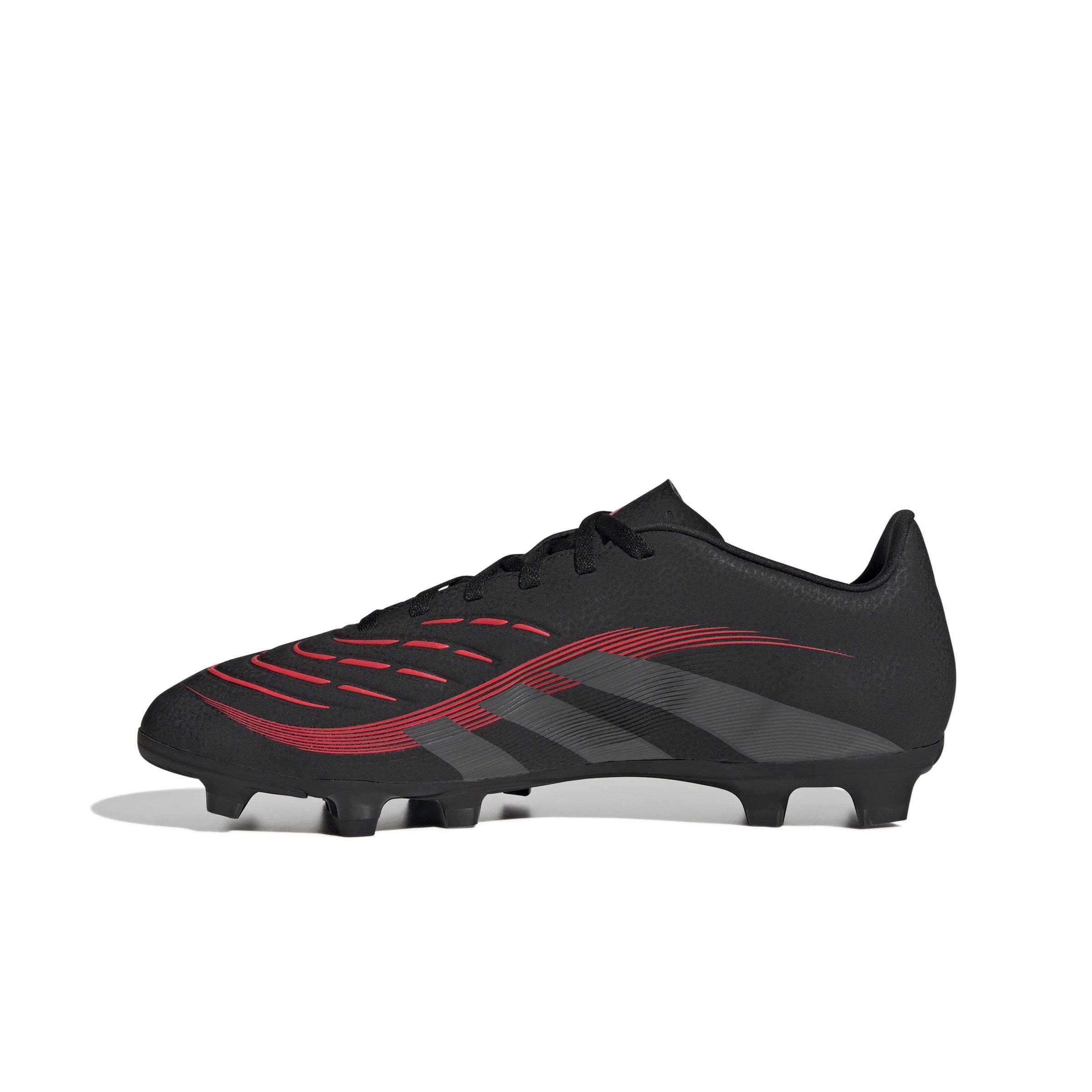 adidas Predator Club MG "Core Black/Grey Four/Lucid Red" Unisex Soccer Cleat - BLACK/GREY/RED Thumbnail View 2