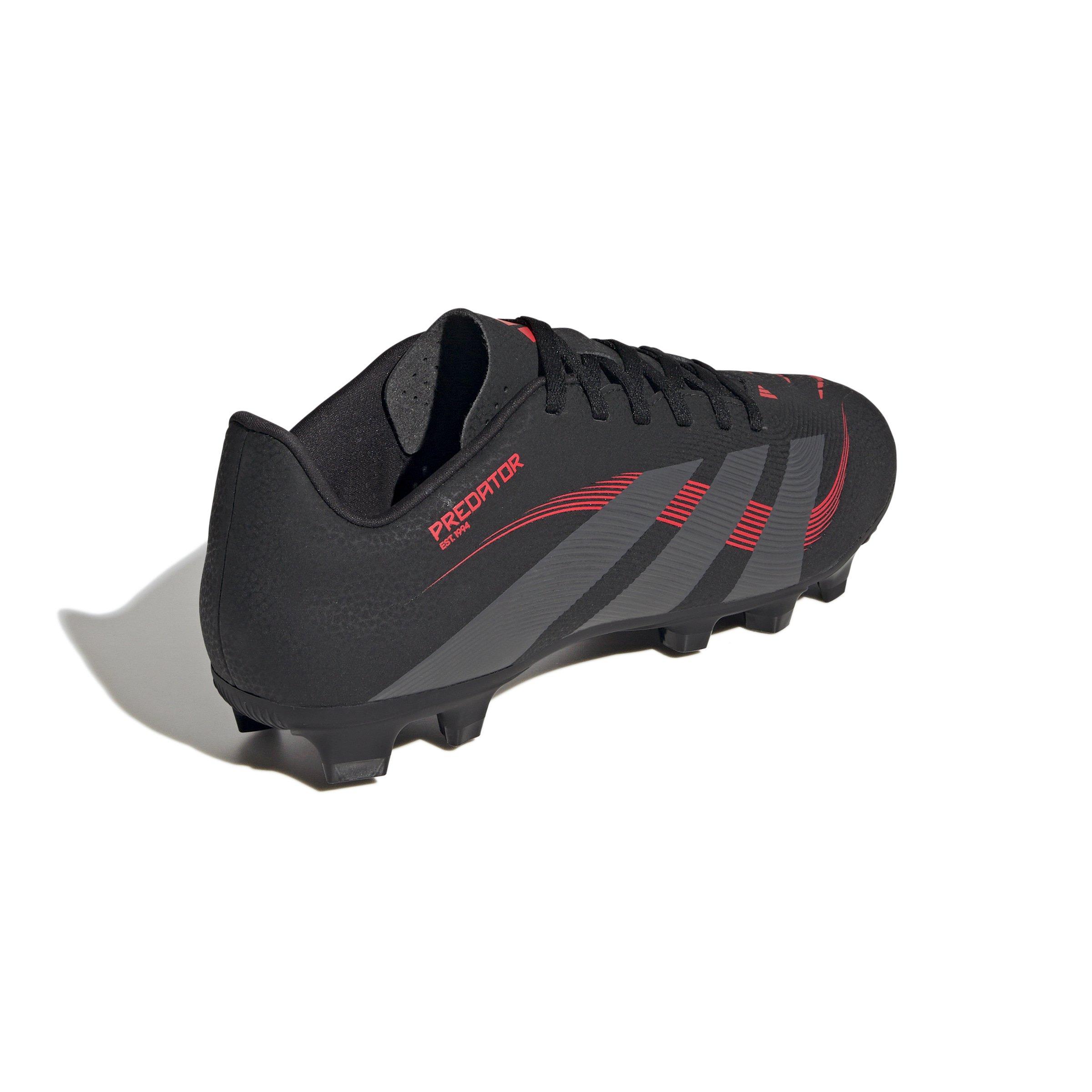 adidas Predator Club MG "Core Black/Grey Four/Lucid Red" Unisex Soccer Cleat - BLACK/GREY/RED Thumbnail View 4