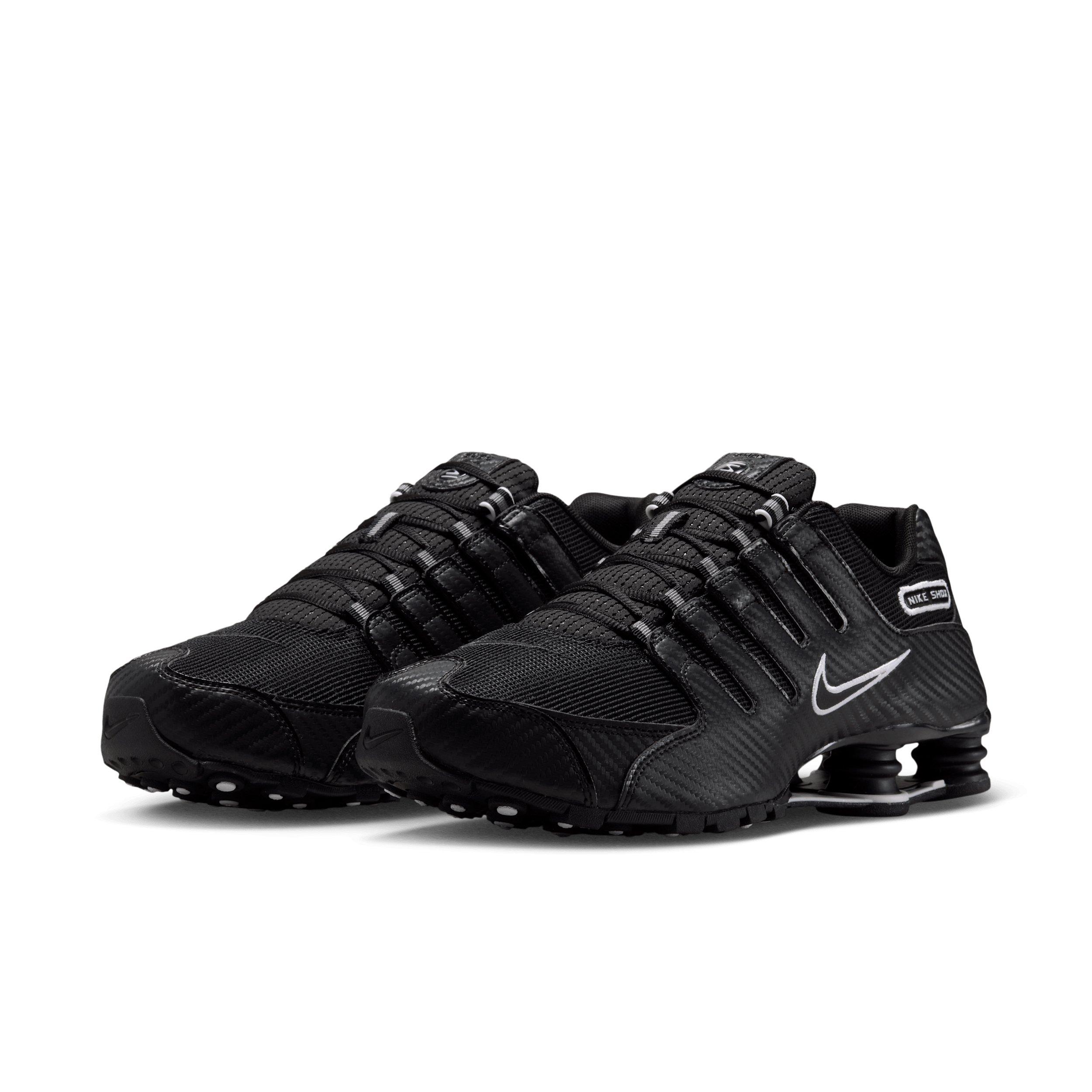 Nike Shox NZ "Black/White/Black" Men's Shoe - BLACK/WHITE/BLACK Thumbnail View 3