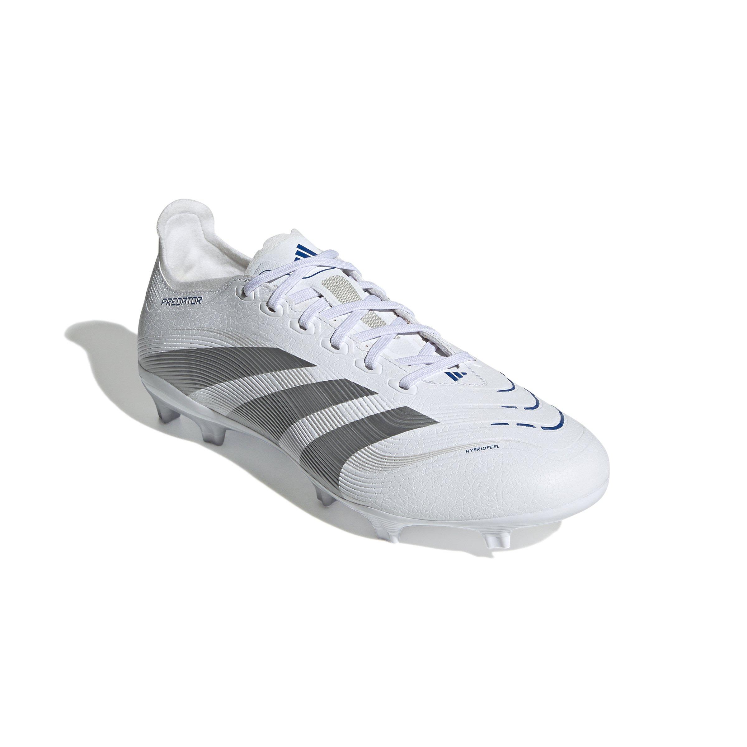 adidas Predator League MG "Ftwr White/Silver Metallic/Bright Royal" Unisex Soccer Cleat - WHITE/SILVER/ROYAL Thumbnail View 3