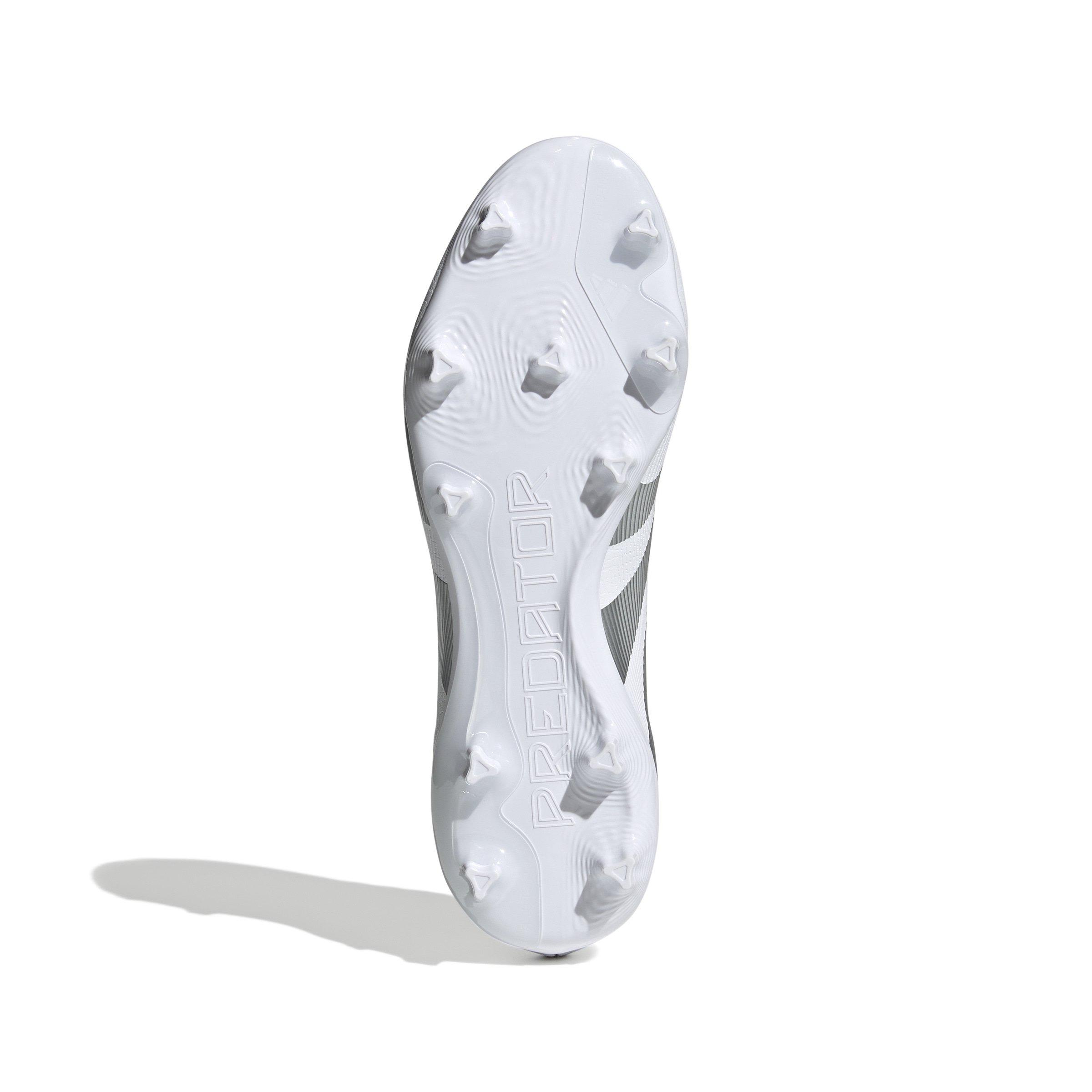 adidas Predator League MG "Ftwr White/Silver Metallic/Bright Royal" Unisex Soccer Cleat - WHITE/SILVER/ROYAL Thumbnail View 6