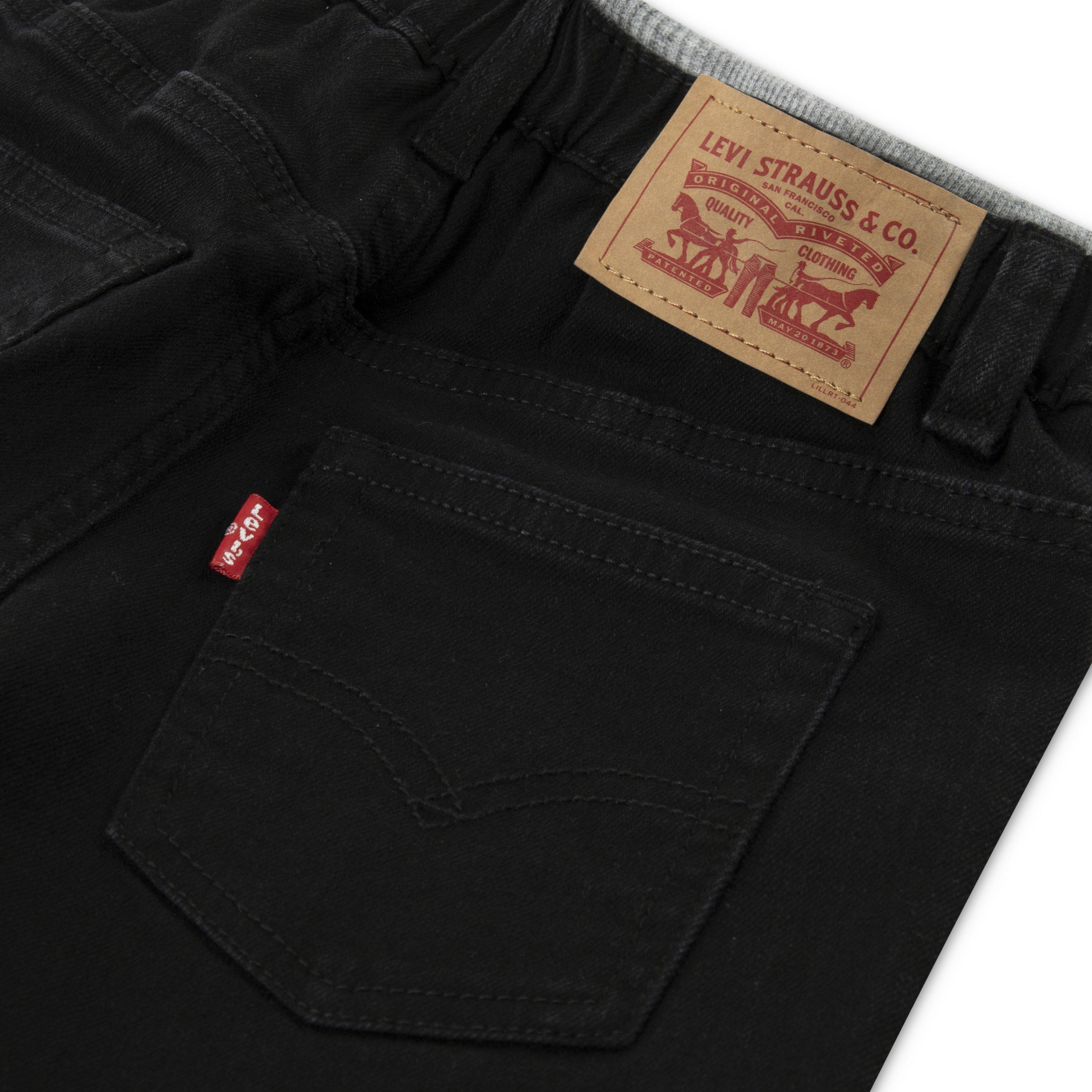 Levi's Little Boys' Murphy Pull On Pants - Black - BLACK Thumbnail View 4