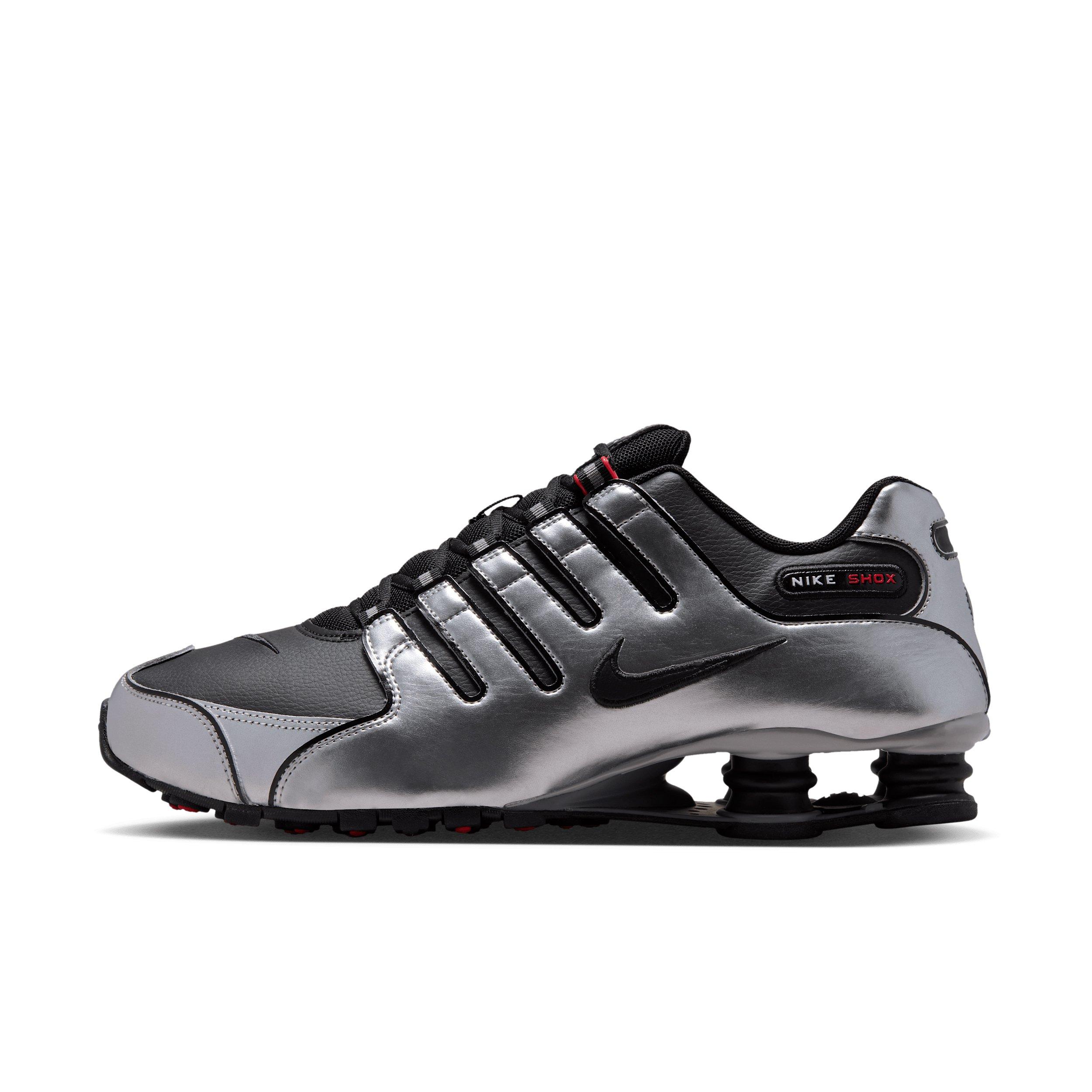 Nike Shox NZ "Black/Metallic Silver/University Red/Black" Men's Shoe - BLACK/SILVER/RED/BLACK Thumbnail View 2