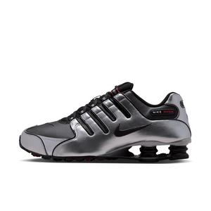 Nike Shox NZ "Black/Metallic Silver/University Red/Black" Men's Shoe - BLACK/SILVER/RED/BLACK