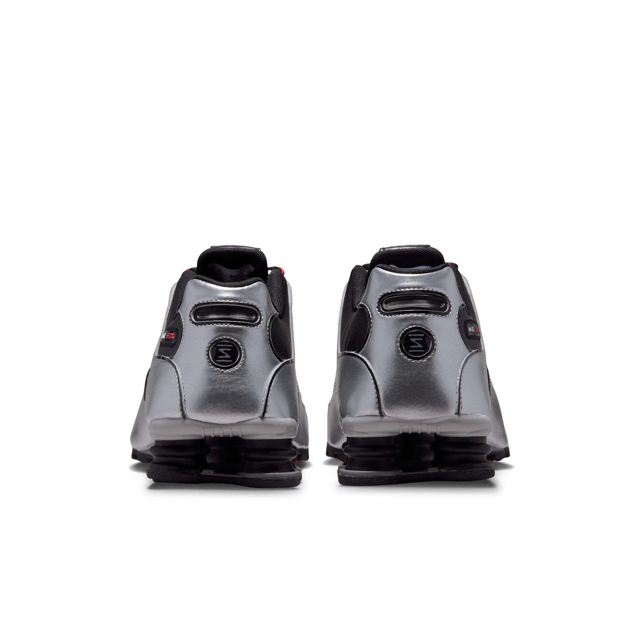 Nike Shox NZ "Black/Metallic Silver/University Red/Black" Men's Shoe - BLACK/SILVER/RED/BLACK Thumbnail View 5