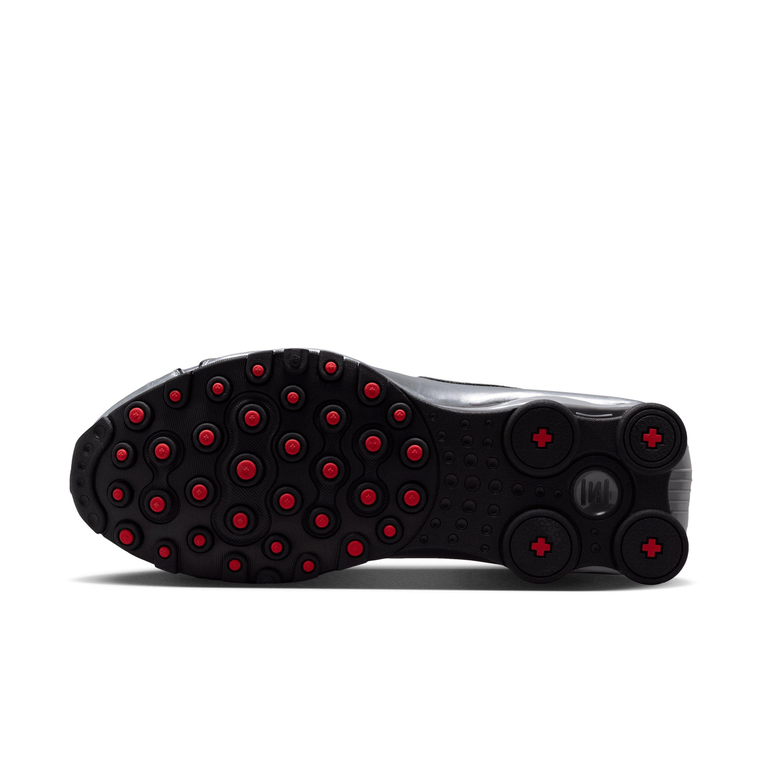 Nike Shox NZ "Black/Metallic Silver/University Red/Black" Men's Shoe - BLACK/SILVER/RED/BLACK Thumbnail View 6