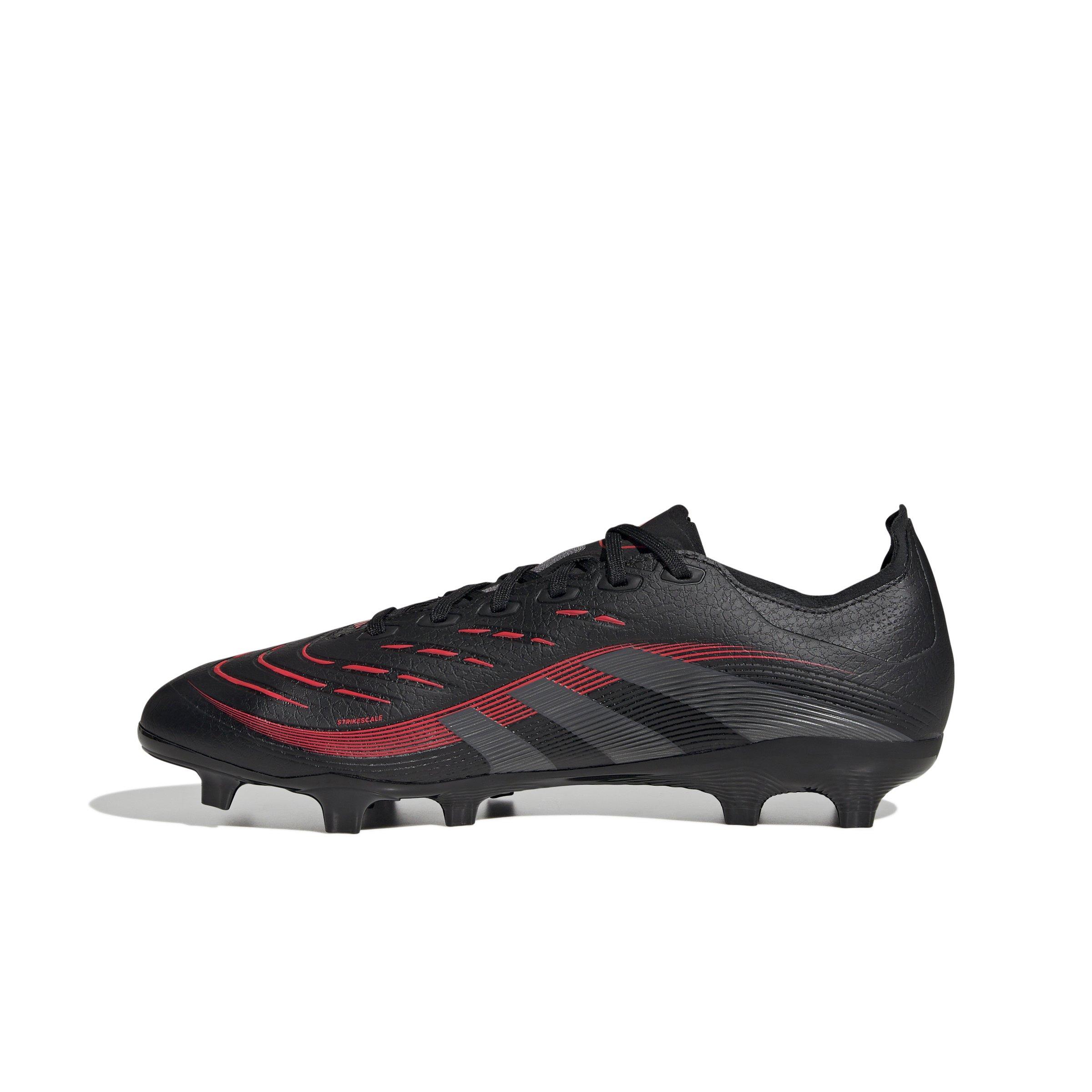 adidas Predator League MG "Core Black/Grey Four/Lucid Red" Unisex Soccer Cleat - BLACK/GREY/RED Thumbnail View 2