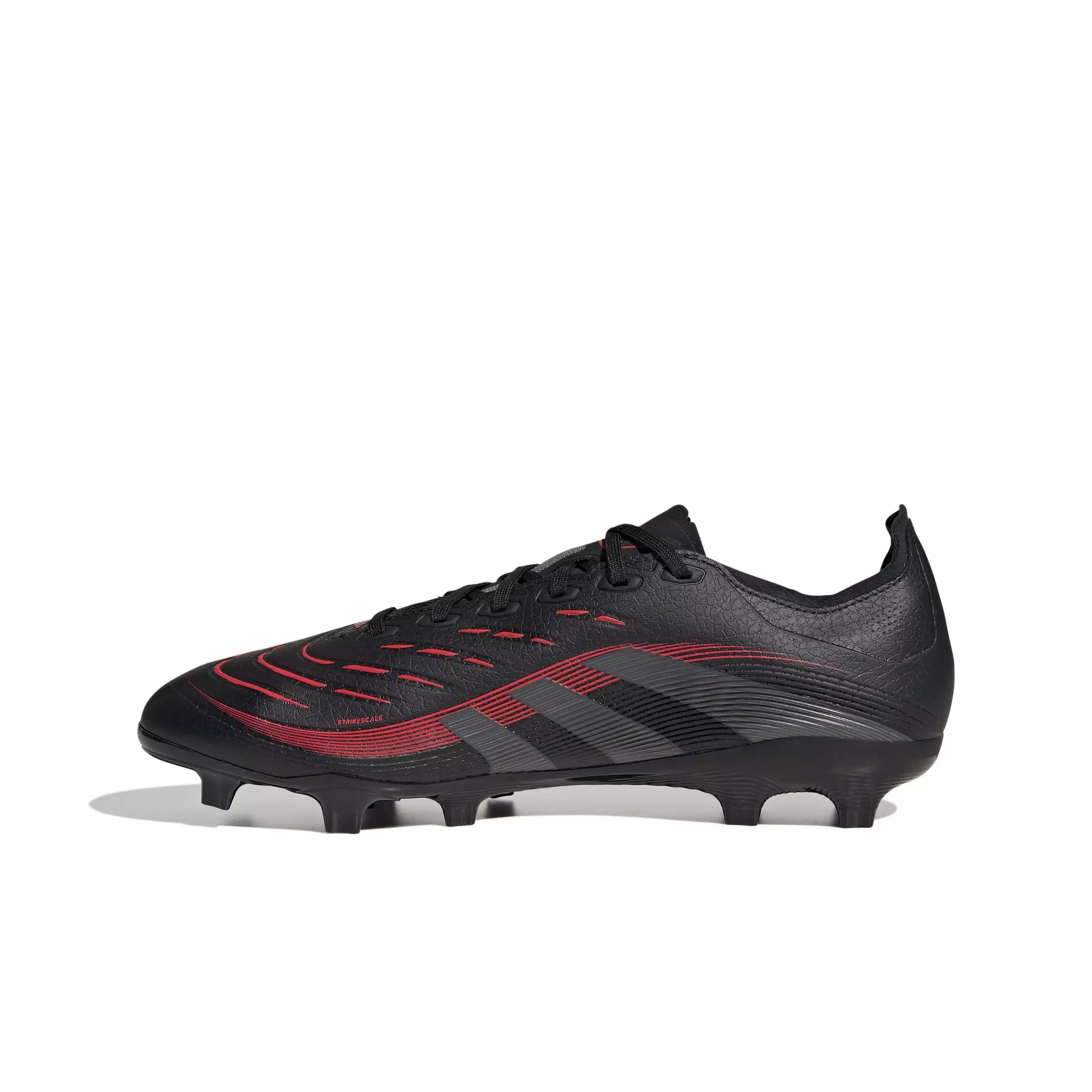 adidas Predator League MG "Core Black/Grey Four/Lucid Red" Unisex Soccer Cleat - BLACK/GREY/RED
