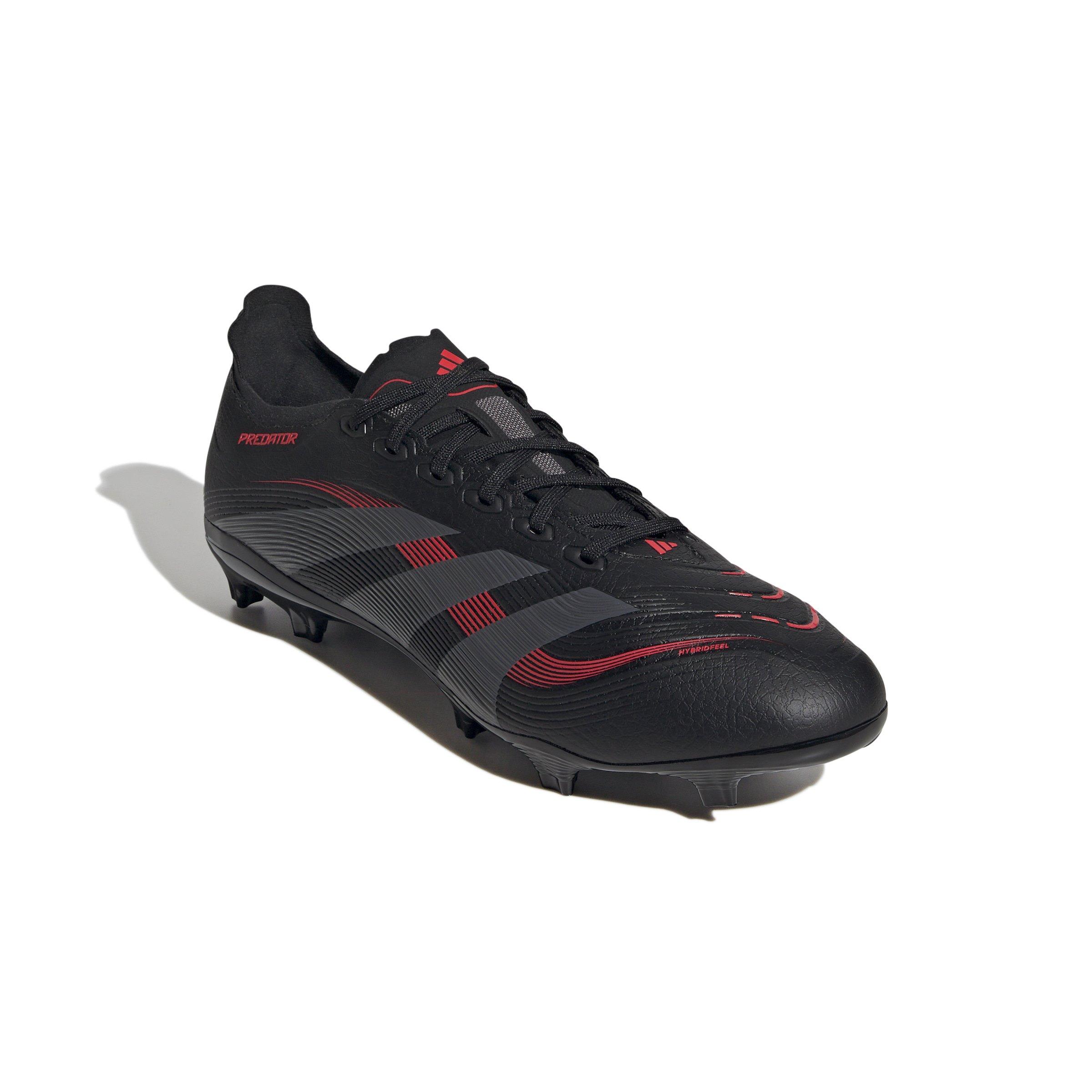 adidas Predator League MG "Core Black/Grey Four/Lucid Red" Unisex Soccer Cleat - BLACK/GREY/RED Thumbnail View 3