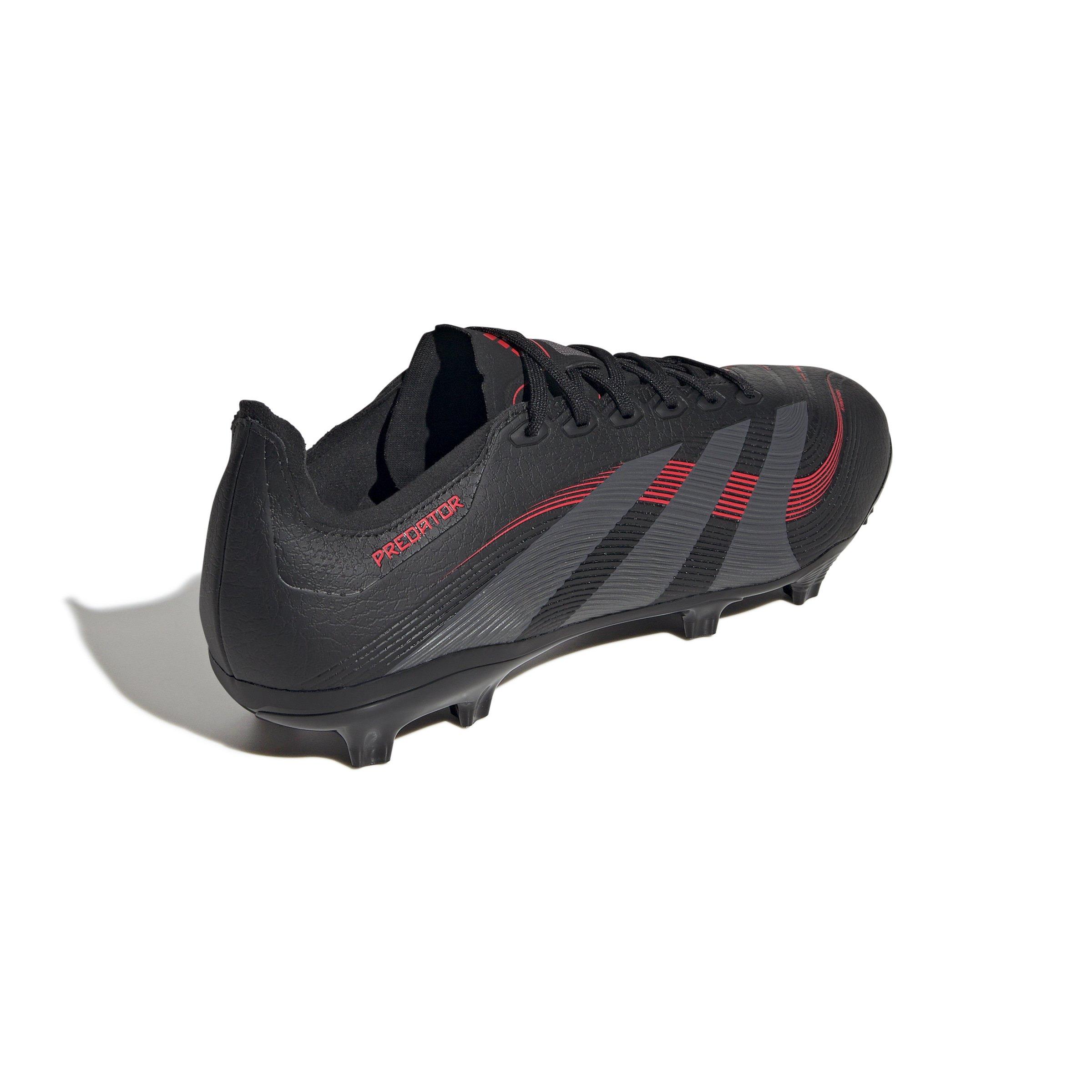 adidas Predator League MG "Core Black/Grey Four/Lucid Red" Unisex Soccer Cleat - BLACK/GREY/RED Thumbnail View 4