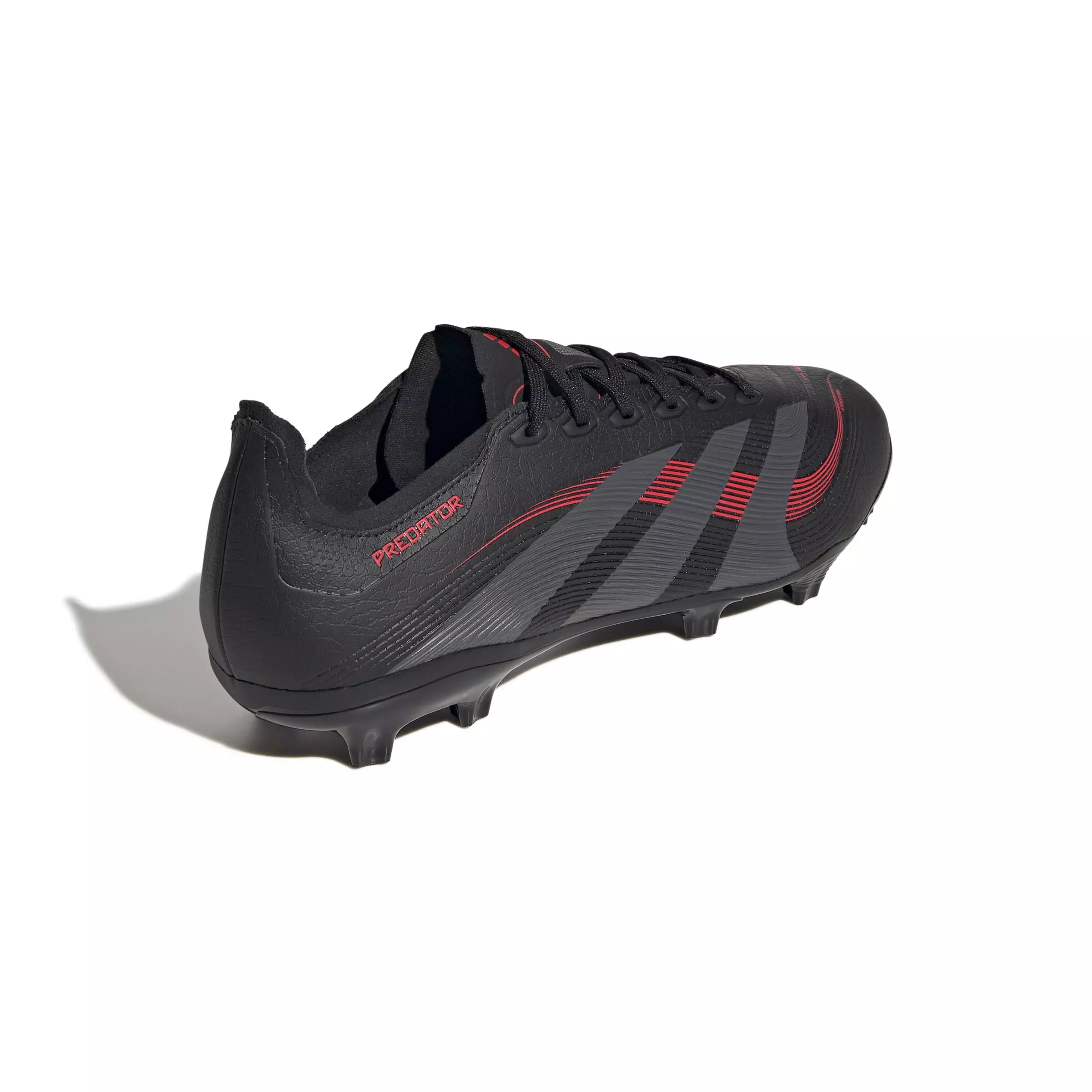 adidas Predator League MG "Core Black/Grey Four/Lucid Red" Unisex Soccer Cleat - BLACK/GREY/RED