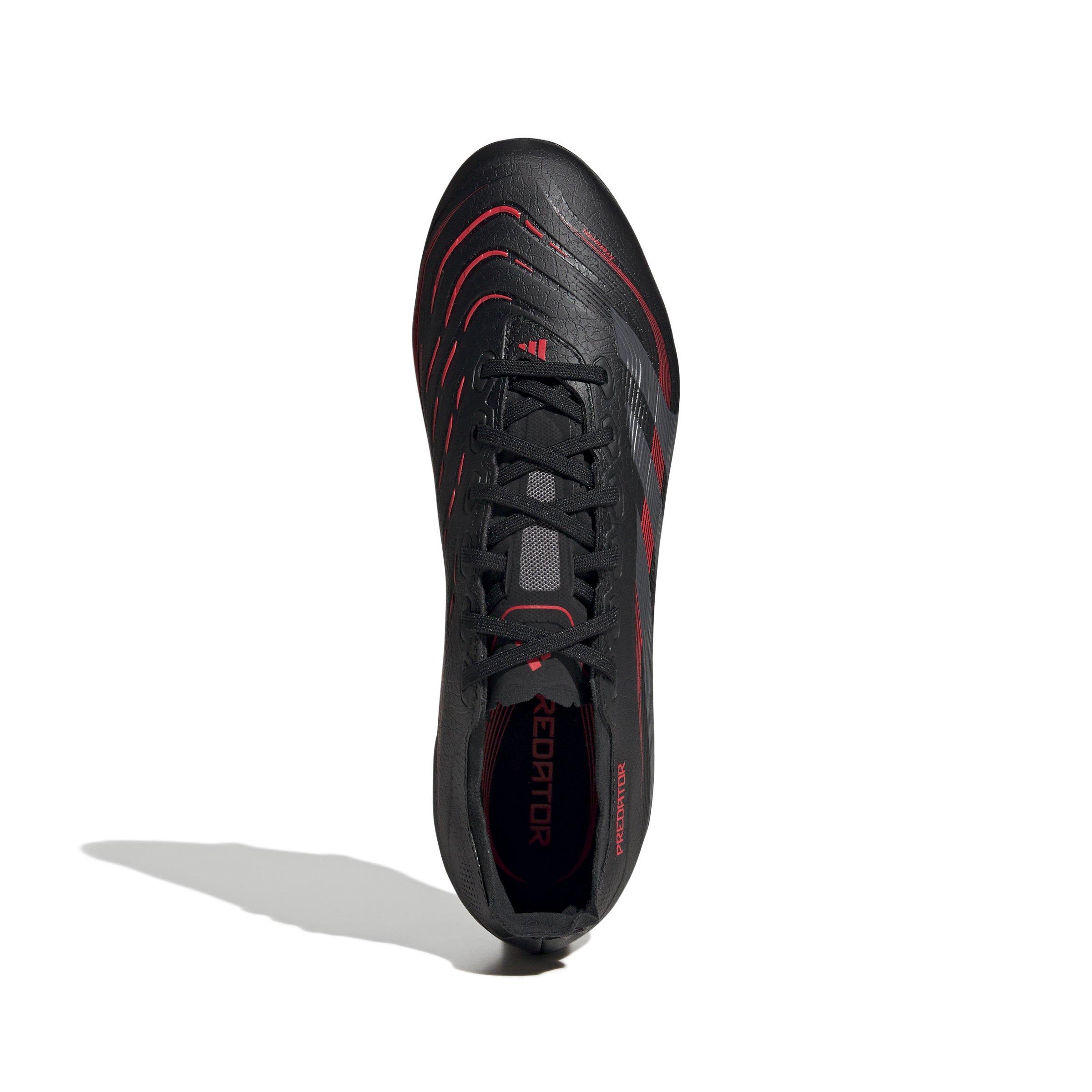 adidas Predator League MG "Core Black/Grey Four/Lucid Red" Unisex Soccer Cleat - BLACK/GREY/RED Thumbnail View 5