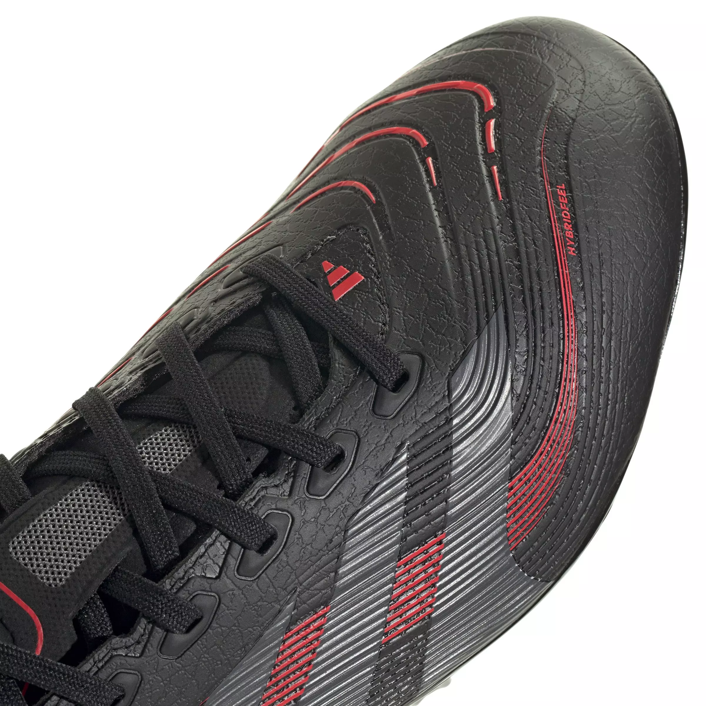 adidas Predator League MG "Core Black/Grey Four/Lucid Red" Unisex Soccer Cleat - BLACK/GREY/RED