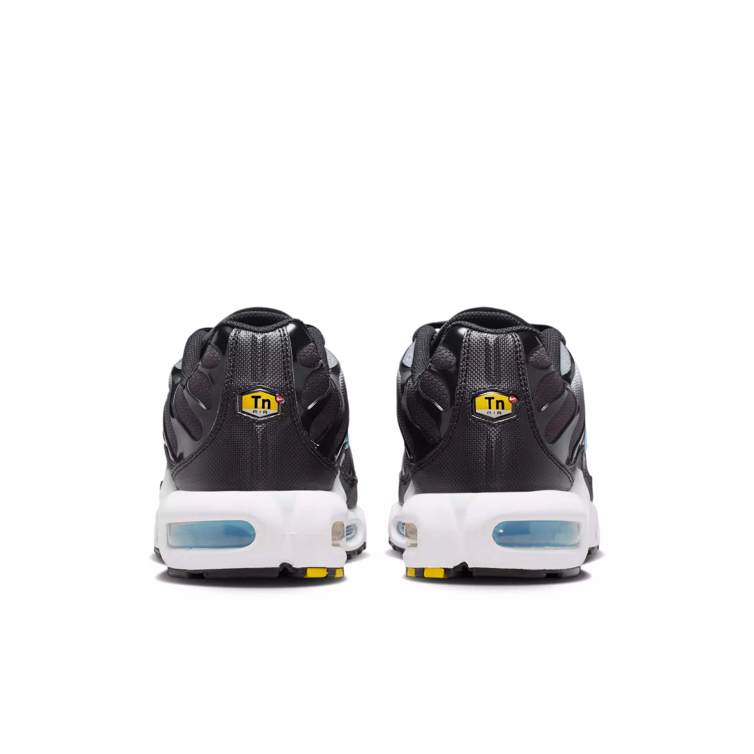 Nike Air Max Plus "Black/Light Smoke Grey/White/Football Blue" Men's Shoe - BLACK/LT GREY/WHITE/BLUE