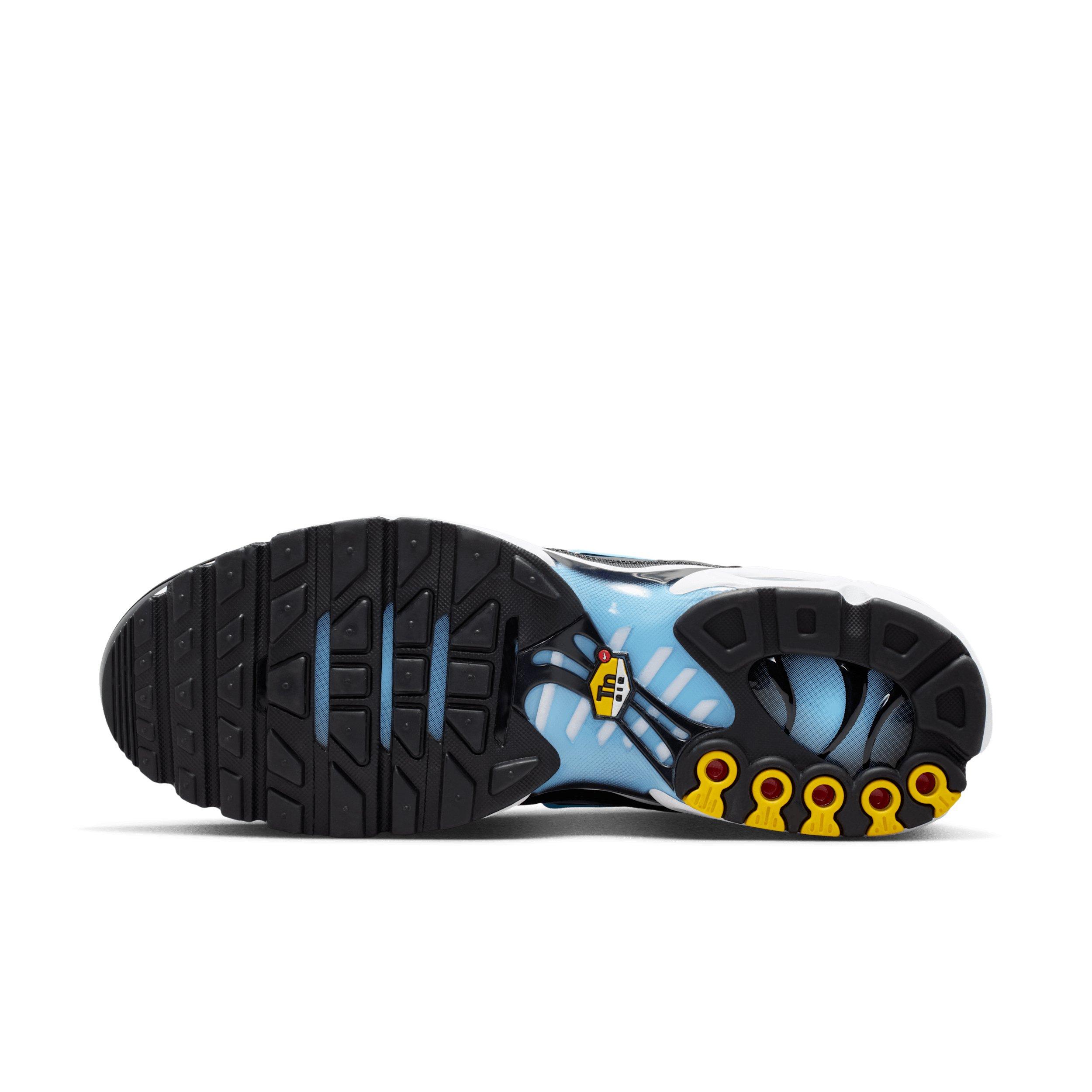 Nike Air Max Plus "Black/Light Smoke Grey/White/Football Blue" Men's Shoe - BLACK/LT GREY/WHITE/BLUE Thumbnail View 6