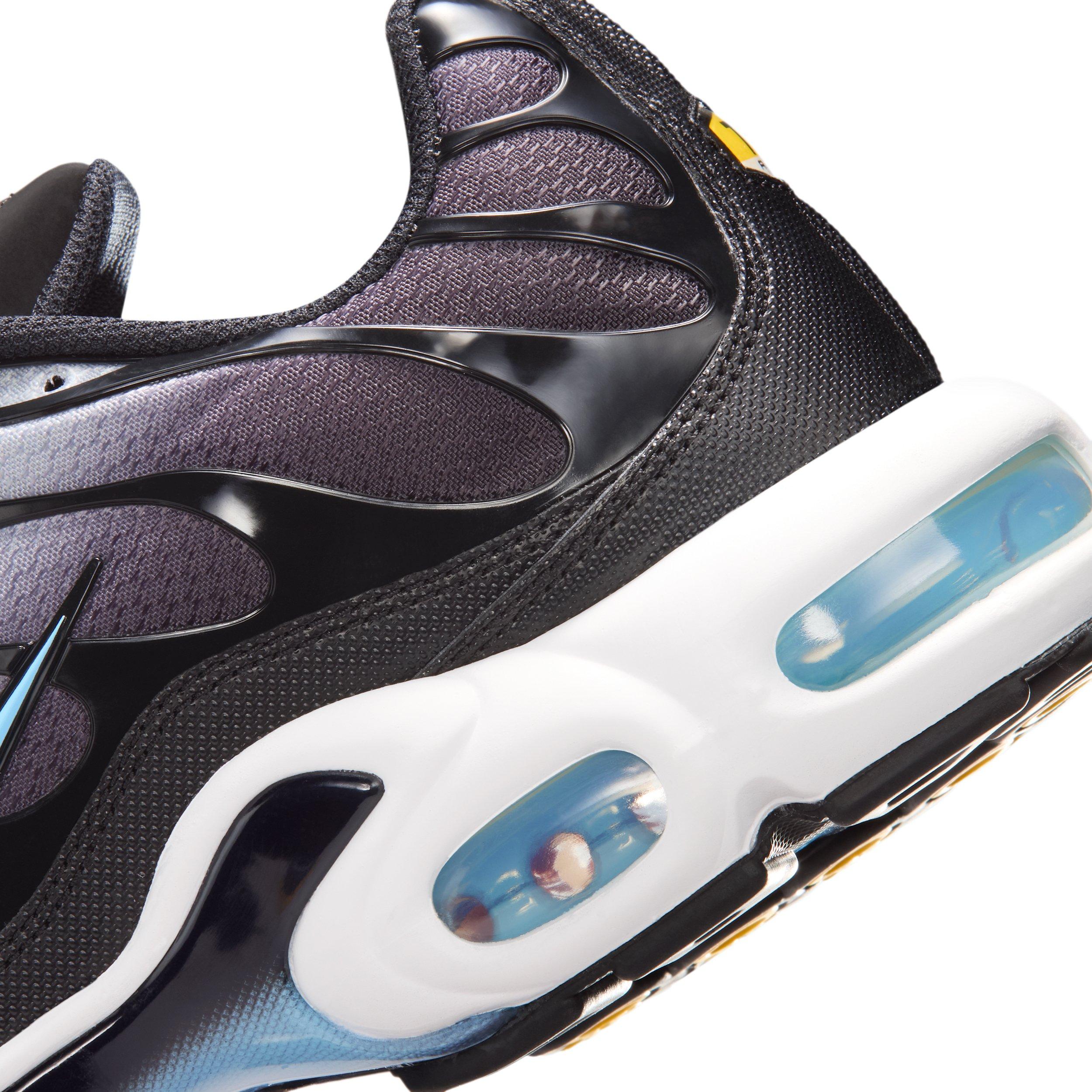 Nike Air Max Plus "Black/Light Smoke Grey/White/Football Blue" Men's Shoe - BLACK/LT GREY/WHITE/BLUE Thumbnail View 8