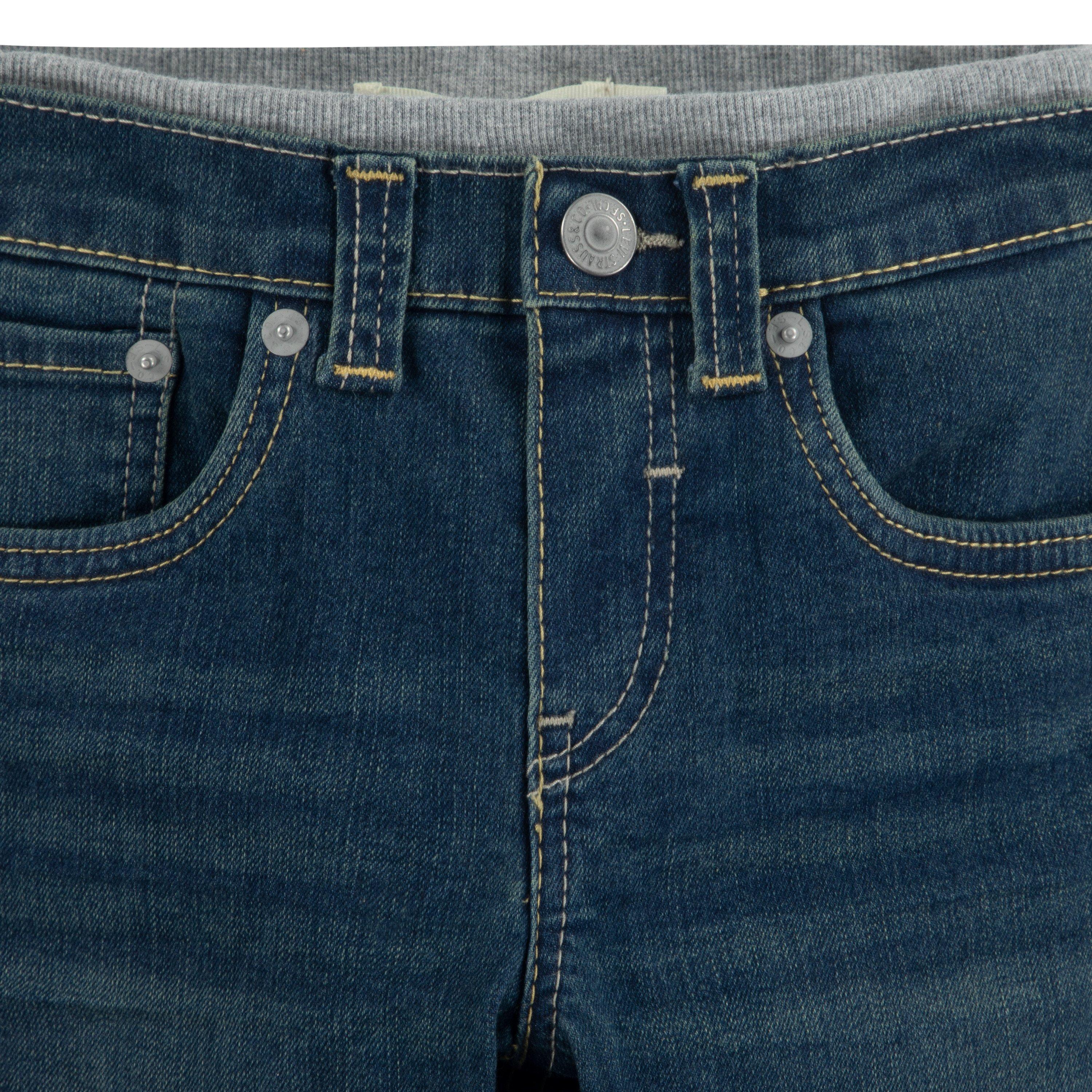 Levi's Murphy Pull On Little Boys' Covered Up Blue Pants - COVERED UP BLUE Thumbnail View 3