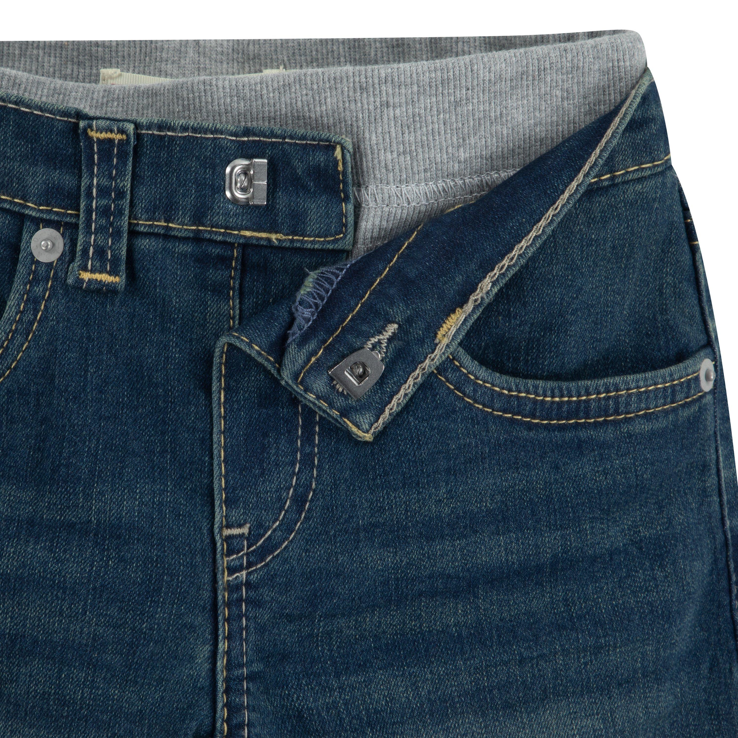 Levi's Murphy Pull On Little Boys' Covered Up Blue Pants - COVERED UP BLUE Thumbnail View 4