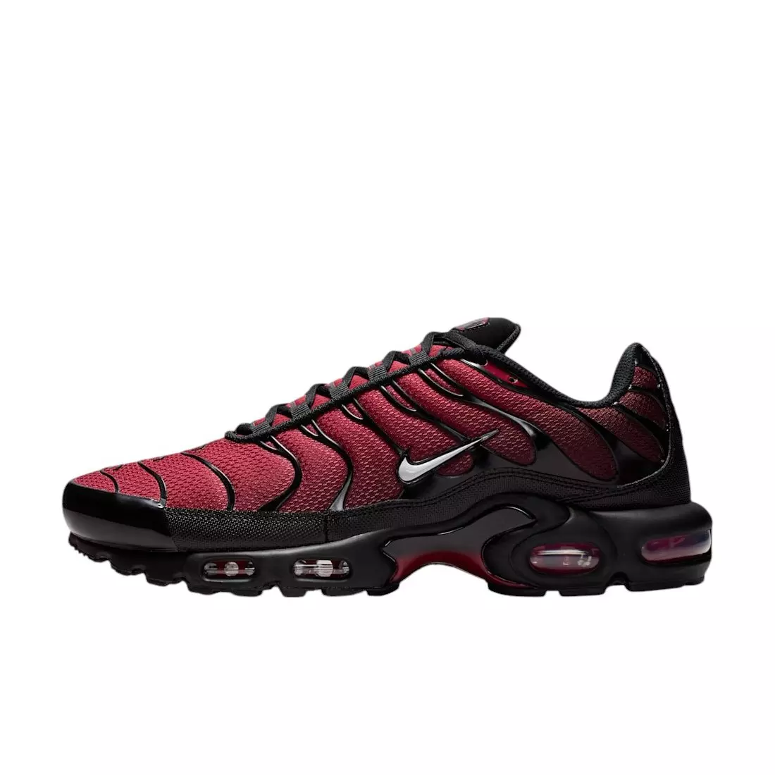 Nike Air Max Plus "Tough Red/Black/Mystic Dates/Grey Fog" Men's Shoe - RED/BLACK/DATES/GREY