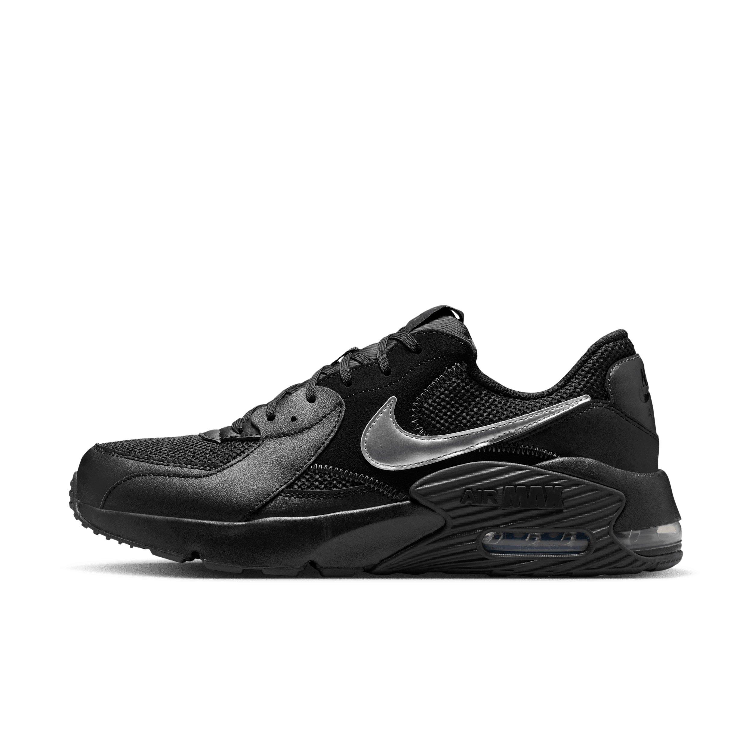 Nike Air Max Excee "Black/Dark Smoke Grey/Metallic Silver" Men's Shoe - BLACK/DK GREY/SILVER Thumbnail View 2