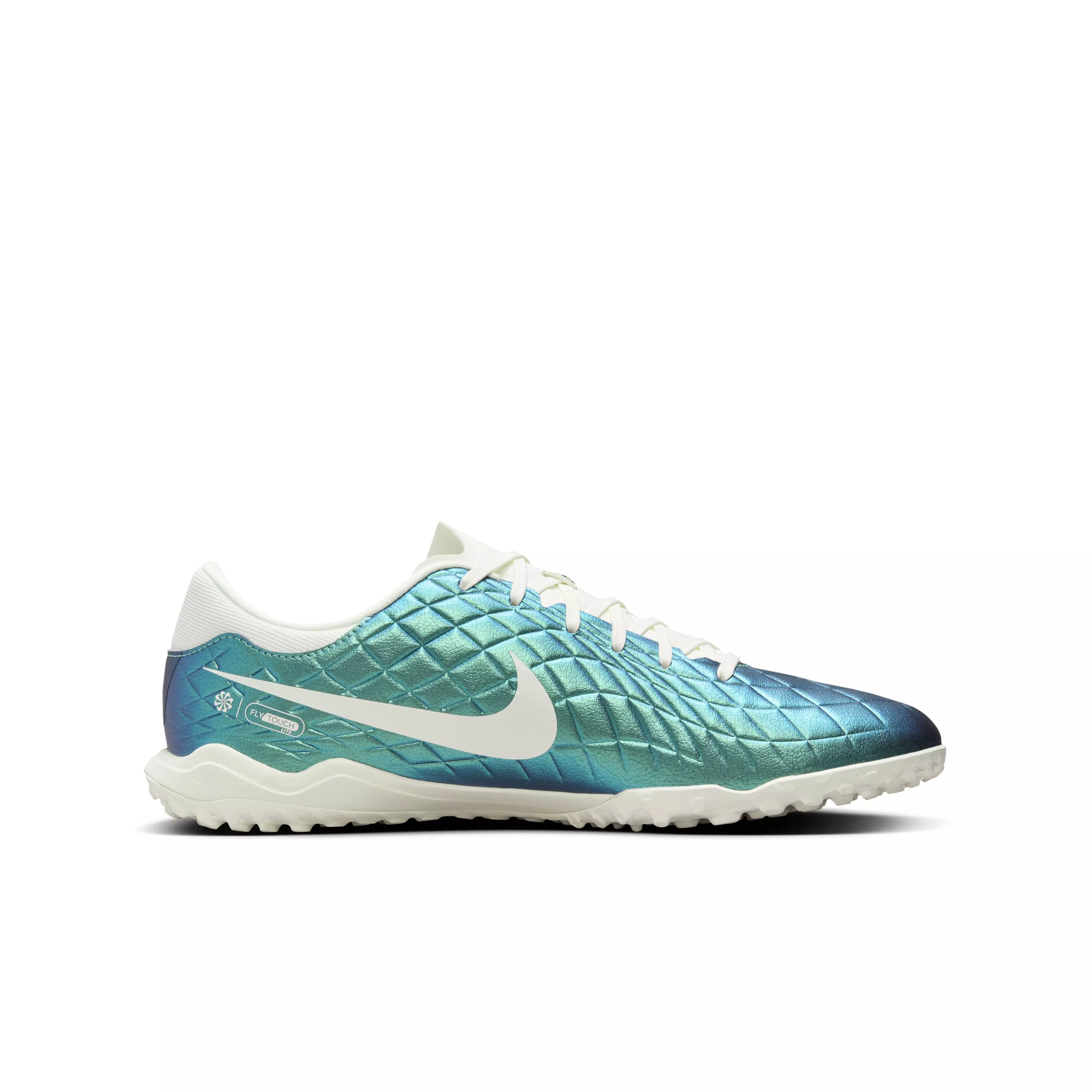 Nike Tiempo Legend 10 Academy 30 Turf "Dark Atomic Teal/Sail" Grade School Kids' Soccer Shoe - DK TEAL/SAIL