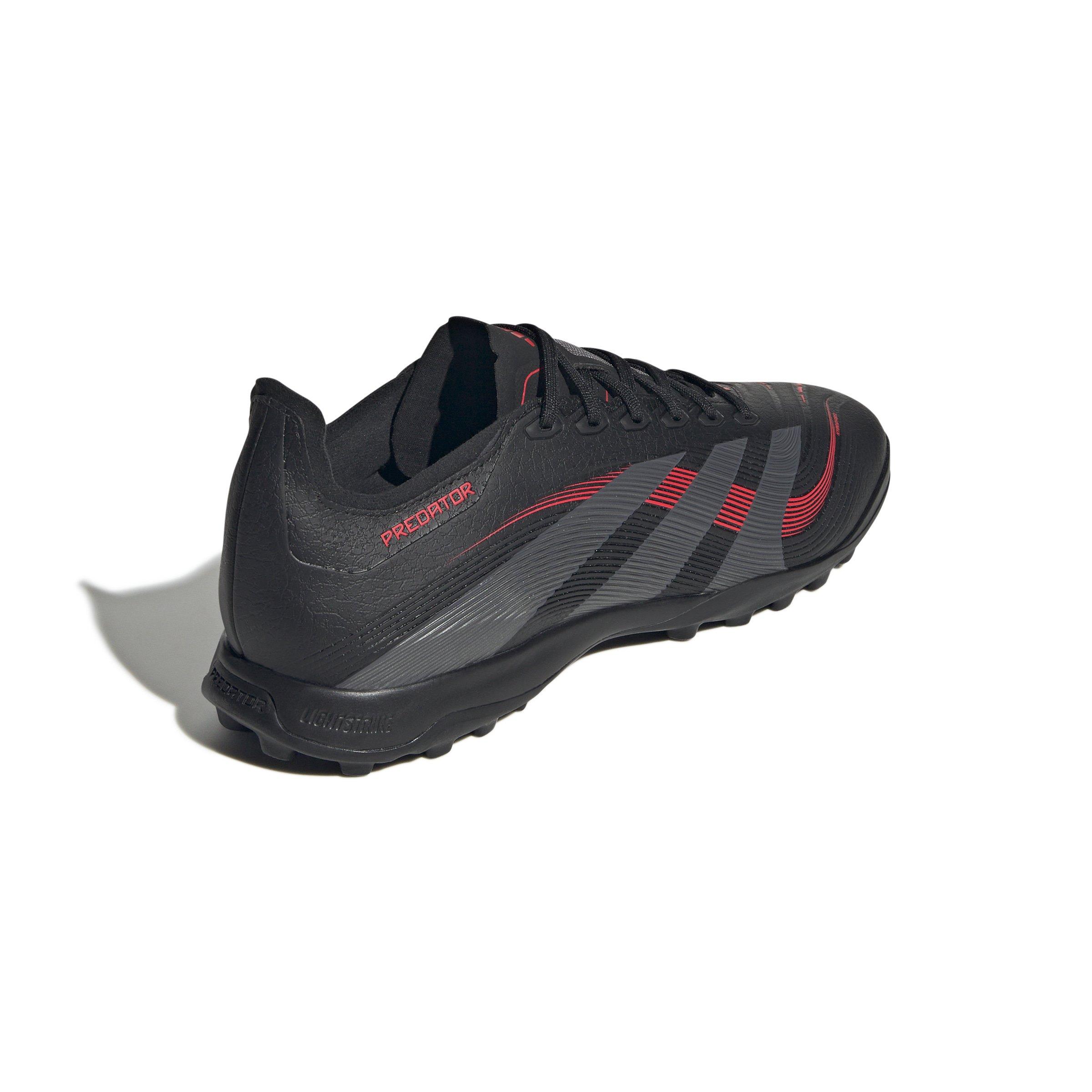 adidas Predator League Turf "Core Black/Grey Four/Lucid Red" Unisex Soccer Shoe - BLACK/GREY/RED Thumbnail View 4