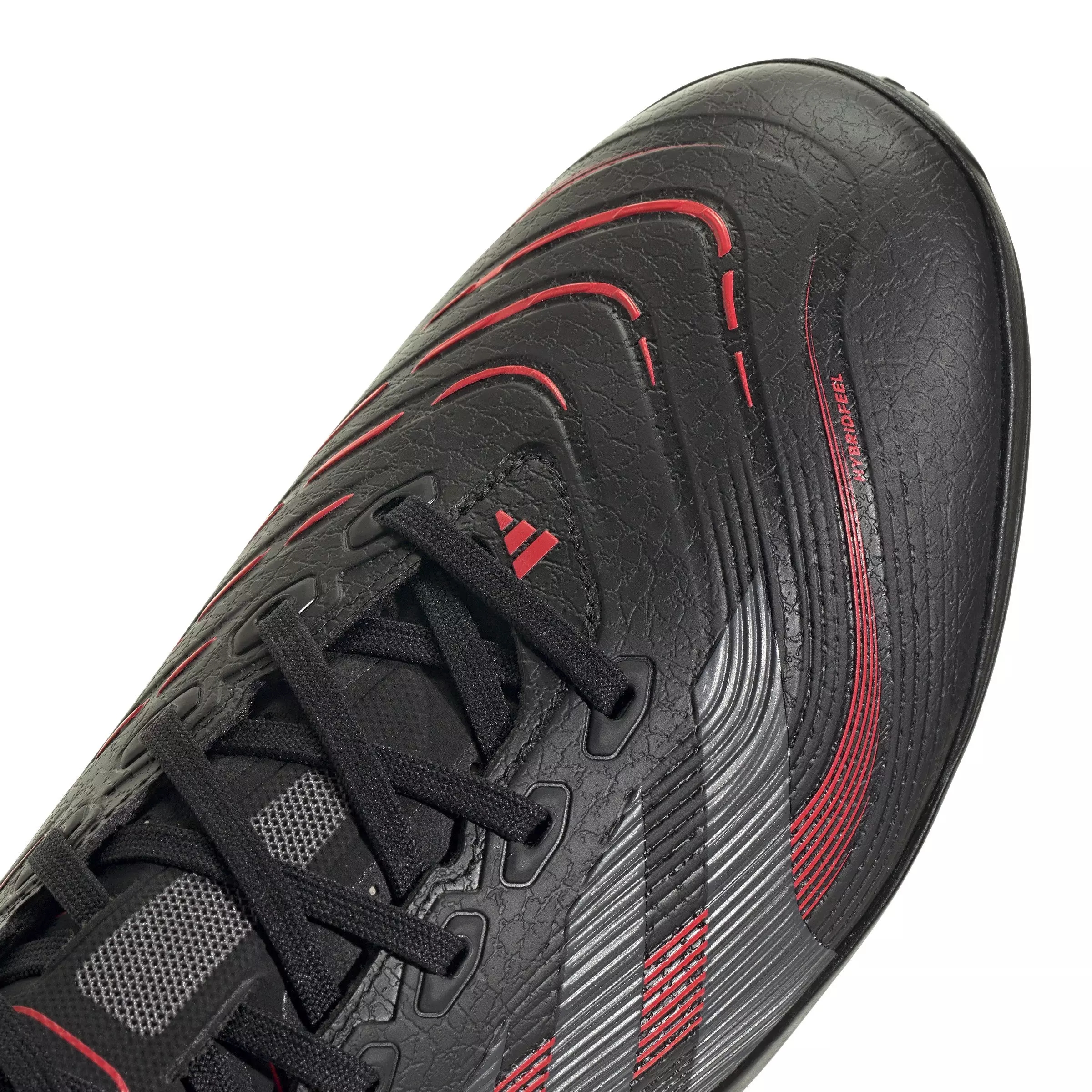 adidas Predator League Turf "Core Black/Grey Four/Lucid Red" Unisex Soccer Shoe - BLACK/GREY/RED