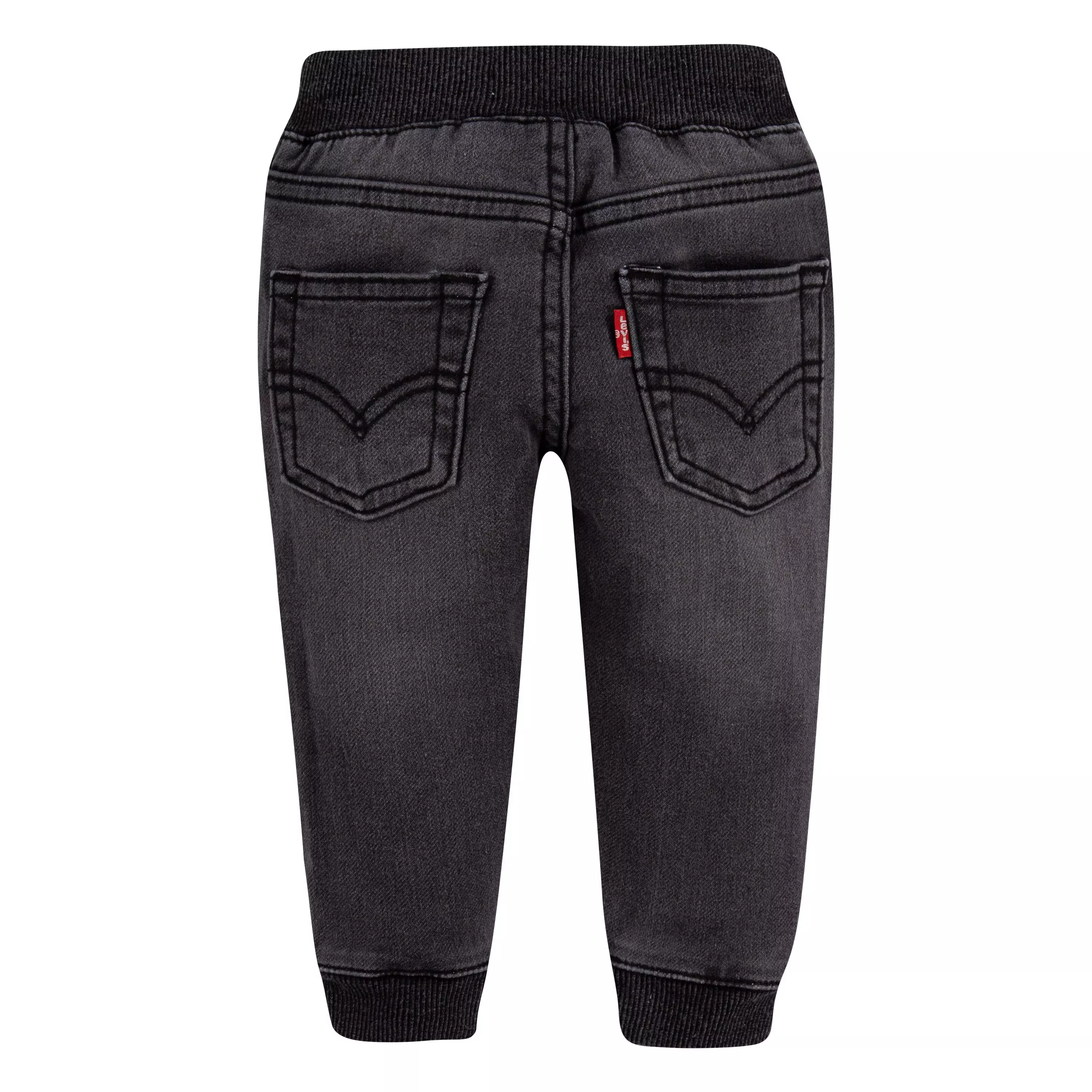 Levi's Baby Boys' Pebble Grey Denim Jogger Pants - GREY
