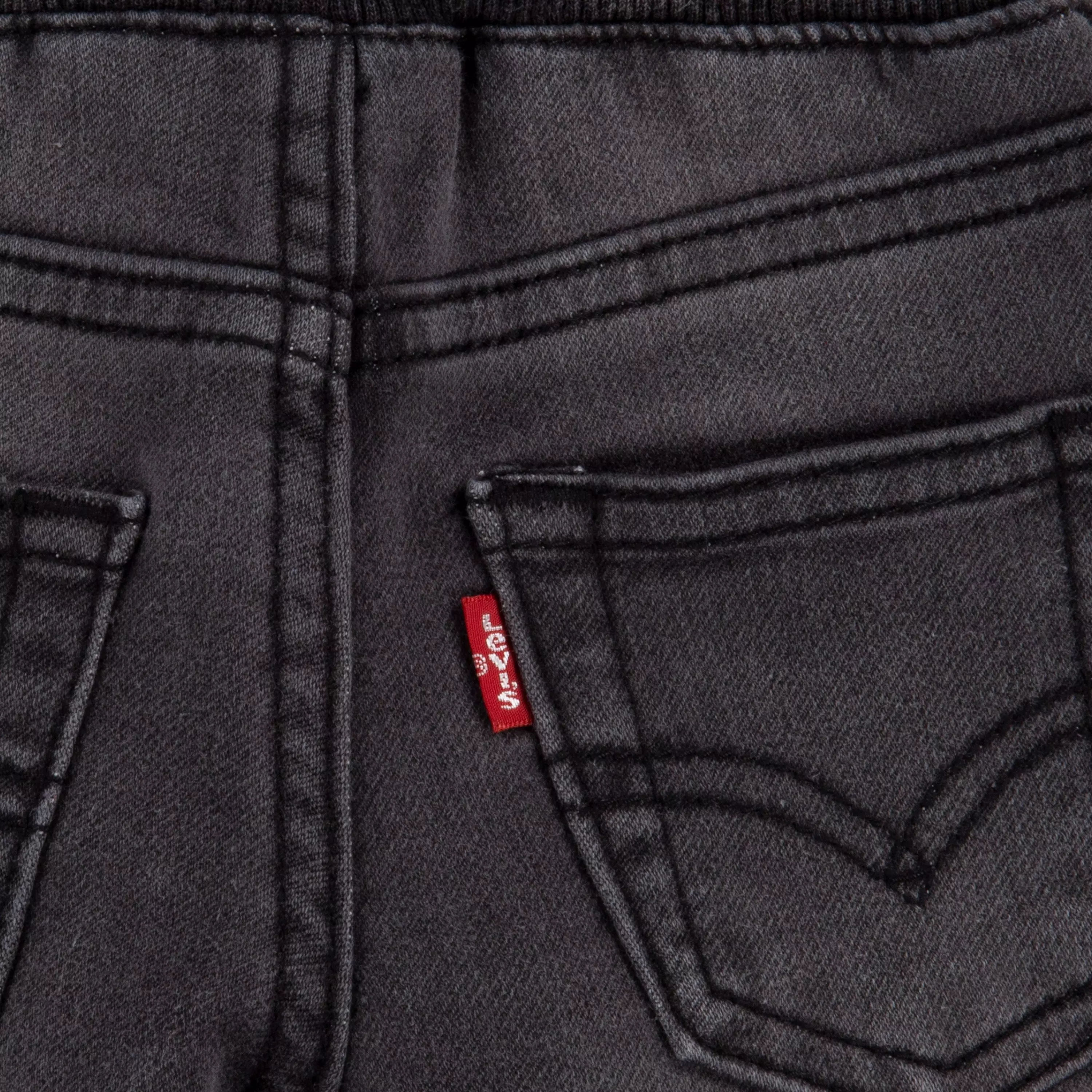 Levi's Baby Boys' Pebble Grey Denim Jogger Pants - GREY