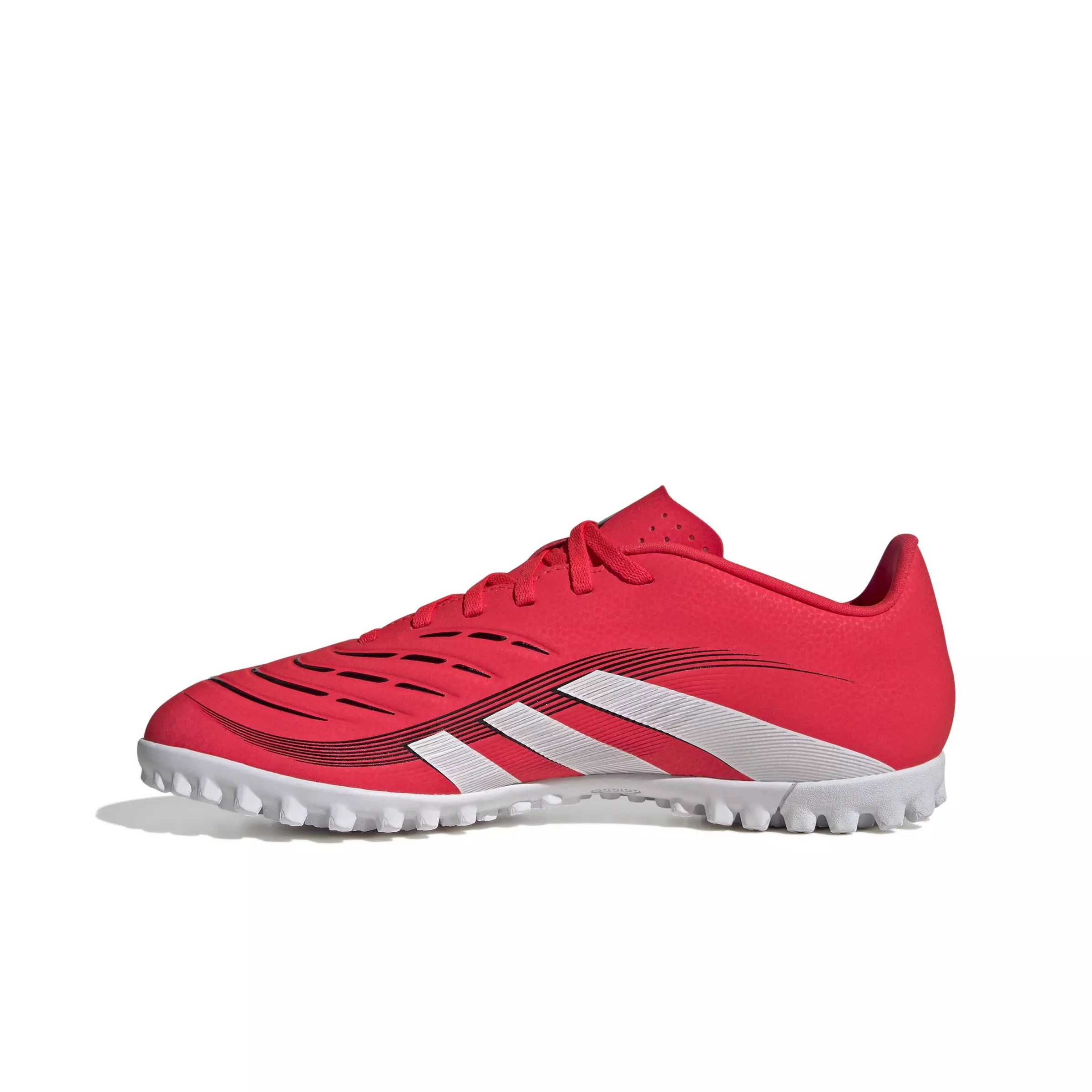 adidas Predator Club Turf "Lucid Red/Ftwr White/Core Black" Unisex Soccer Shoe - RED/WHITE/BLACK