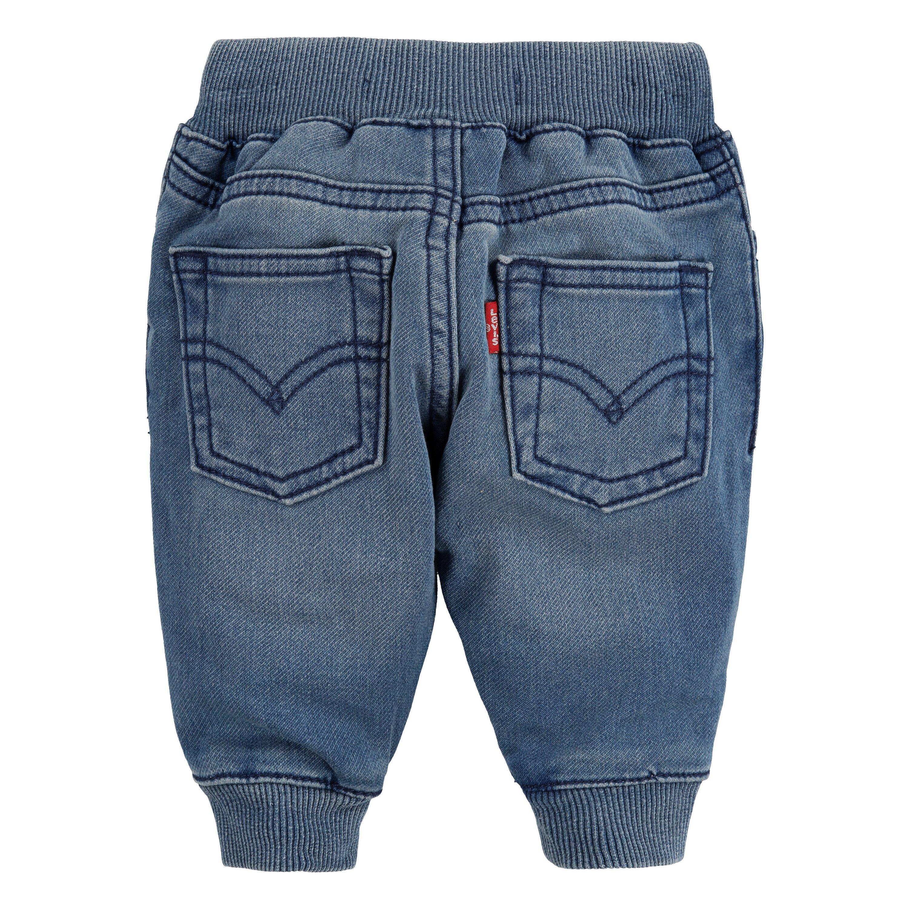 Levi's Baby Boys' Sea Salt Blue Denim Jogger Pants - SEA SALT BLUE Thumbnail View 2