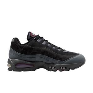 Nike Air Max 95 Big Bubble "Black/Smoke Grey/Dark Smoke Grey/Tough Red" Men's Shoe - BLACK/GREY/DK GREY/RED