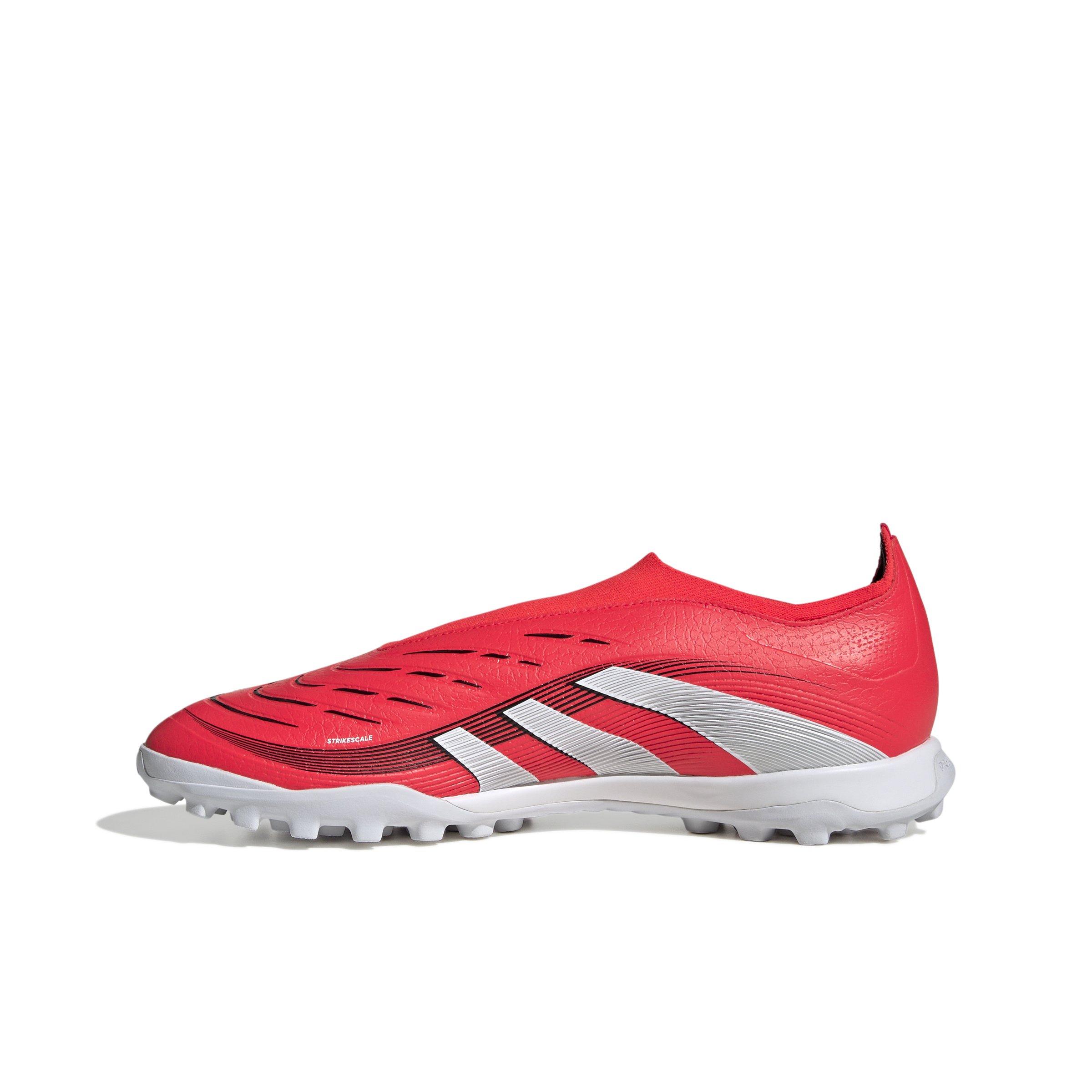 adidas Predator League Laceless Turf "Lucid Red/Ftwr White/Core Black" Unisex Soccer Shoe - RED/WHITE/BLACK Thumbnail View 2