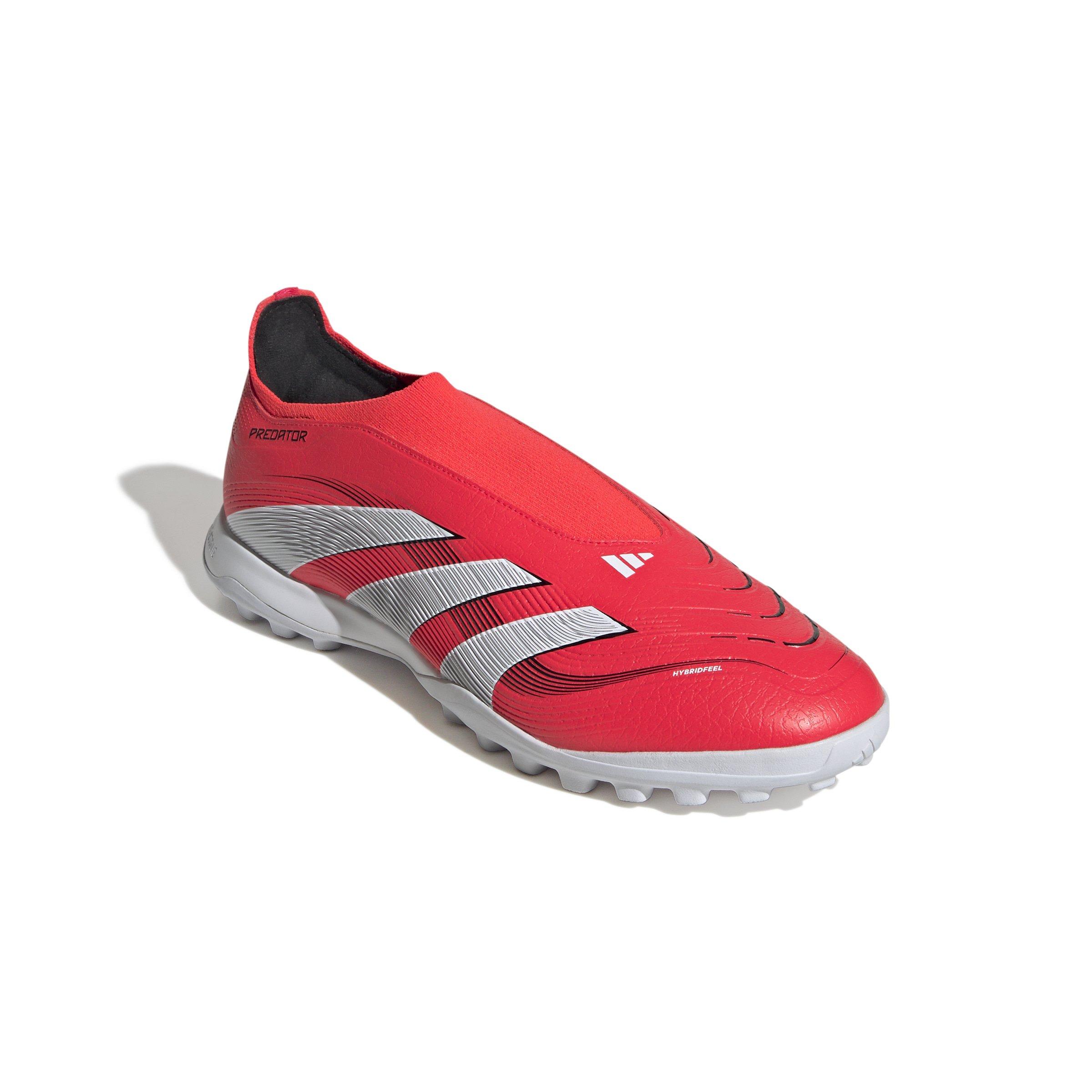 adidas Predator League Laceless Turf "Lucid Red/Ftwr White/Core Black" Unisex Soccer Shoe - RED/WHITE/BLACK Thumbnail View 3