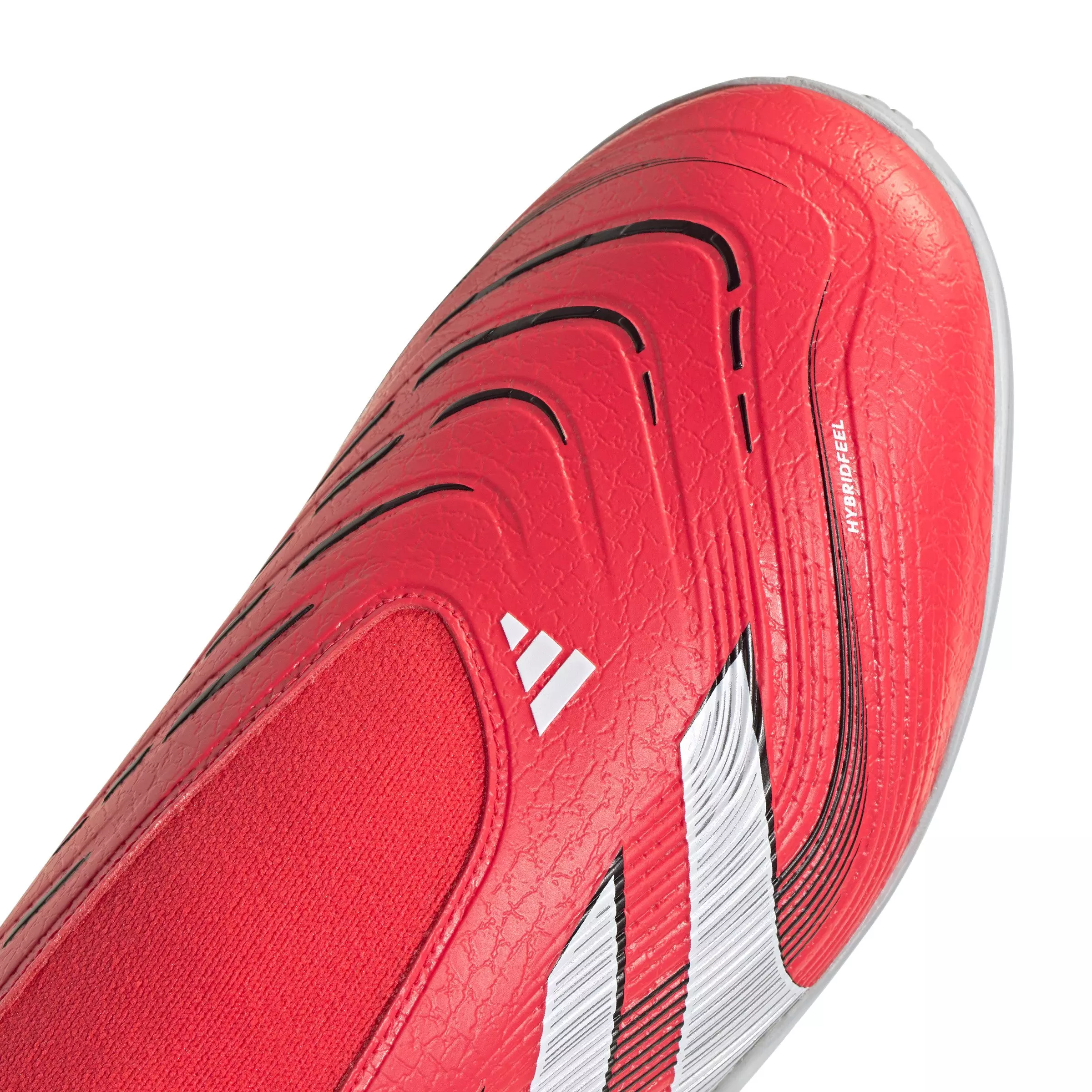adidas Predator League Laceless Turf "Lucid Red/Ftwr White/Core Black" Unisex Soccer Shoe - RED/WHITE/BLACK