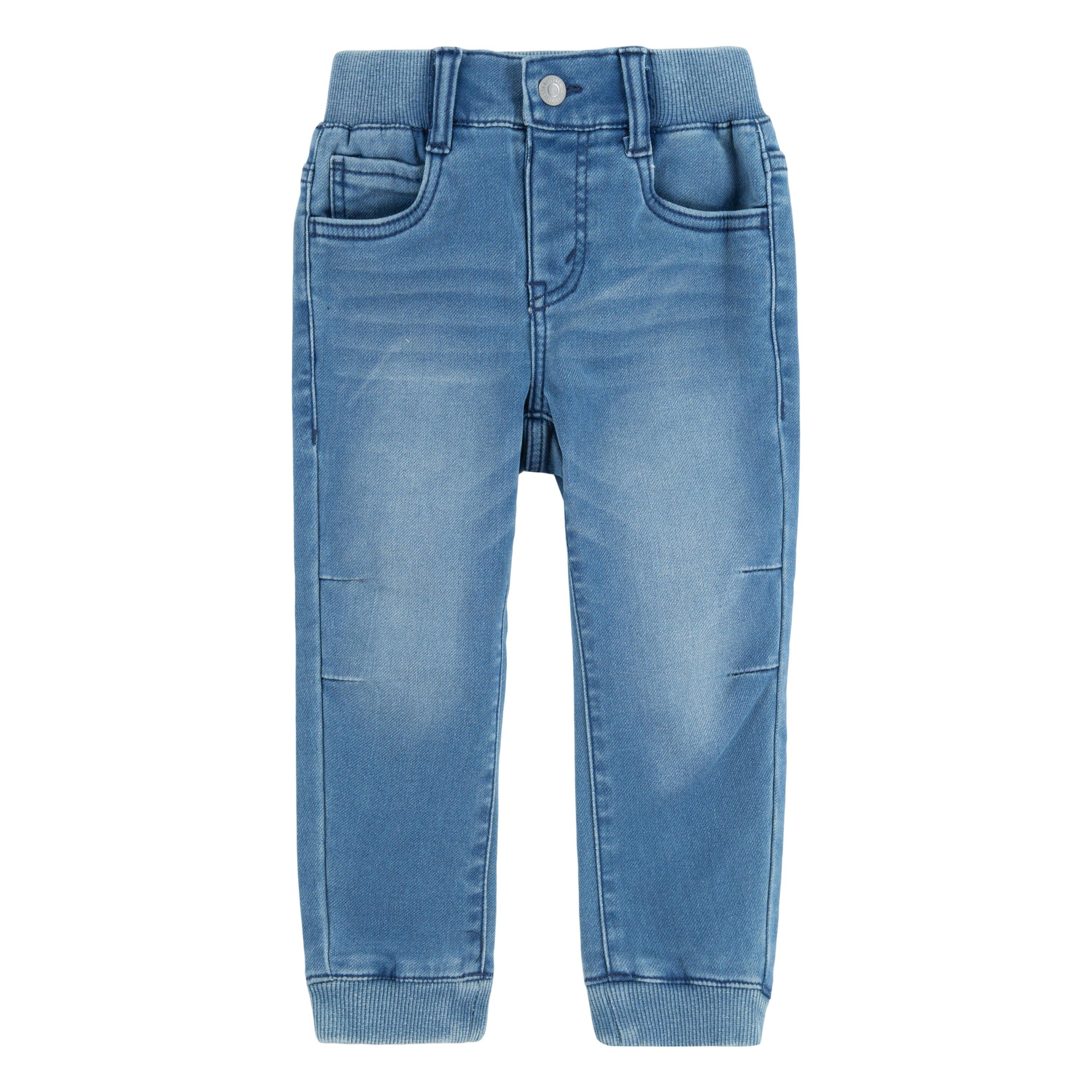 Levi's Toddler Boys' Sea Salt Blue Denim Jogger Pants - SEA SALT BLUE Thumbnail View 6