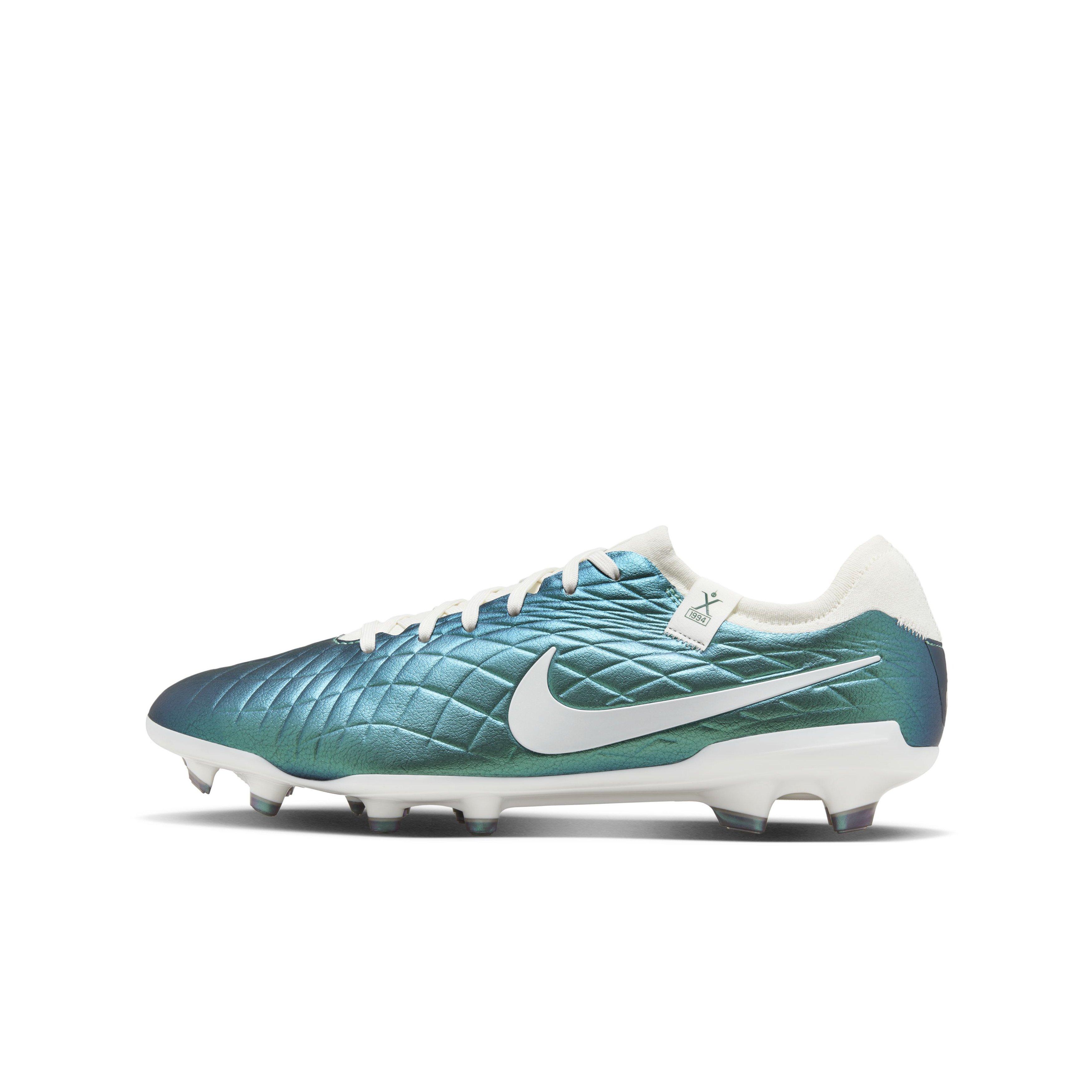 Nike Tiempo Legend 10 Pro 30 FG "Dark Atomic Teal/Sail" Grade School Kids' Soccer Cleat - DK TEAL/SAIL Thumbnail View 2
