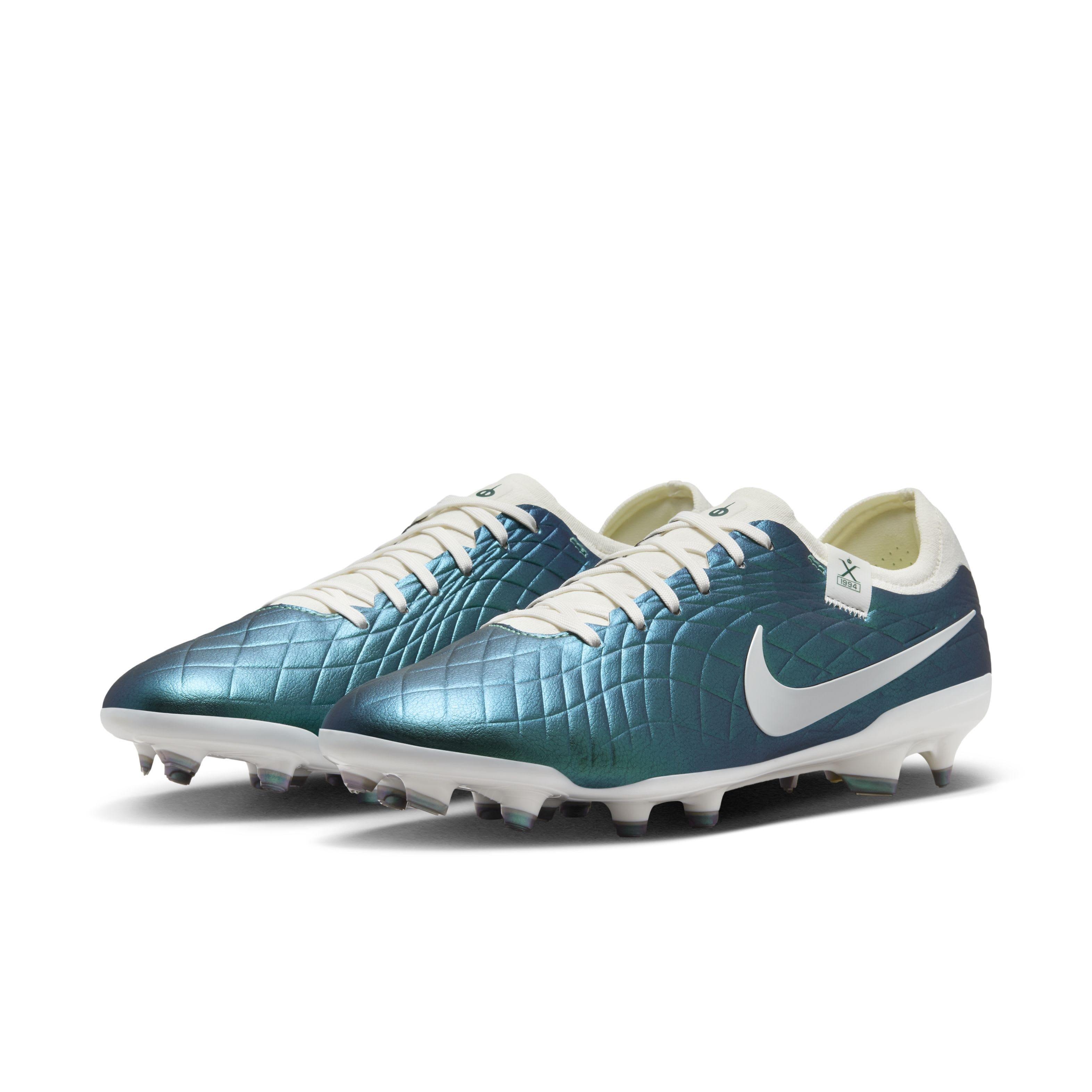 Nike Tiempo Legend 10 Pro 30 FG "Dark Atomic Teal/Sail" Grade School Kids' Soccer Cleat - DK TEAL/SAIL Thumbnail View 3