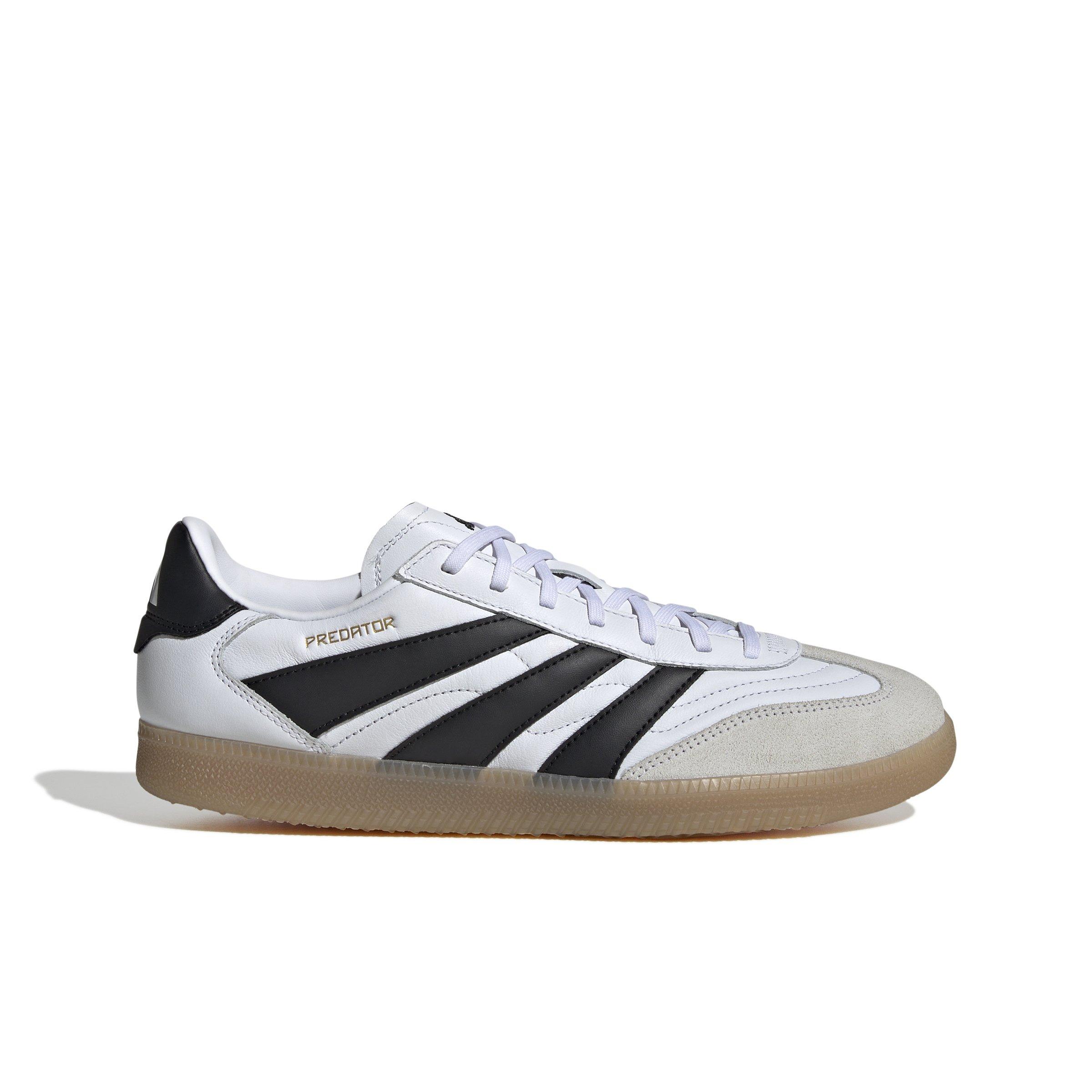 adidas Predator Freestyle Indoor "Ftwr White/Core Black/Gold Metallic" Unisex Soccer Shoe - WHITE/BLACK/GOLD Thumbnail View 1