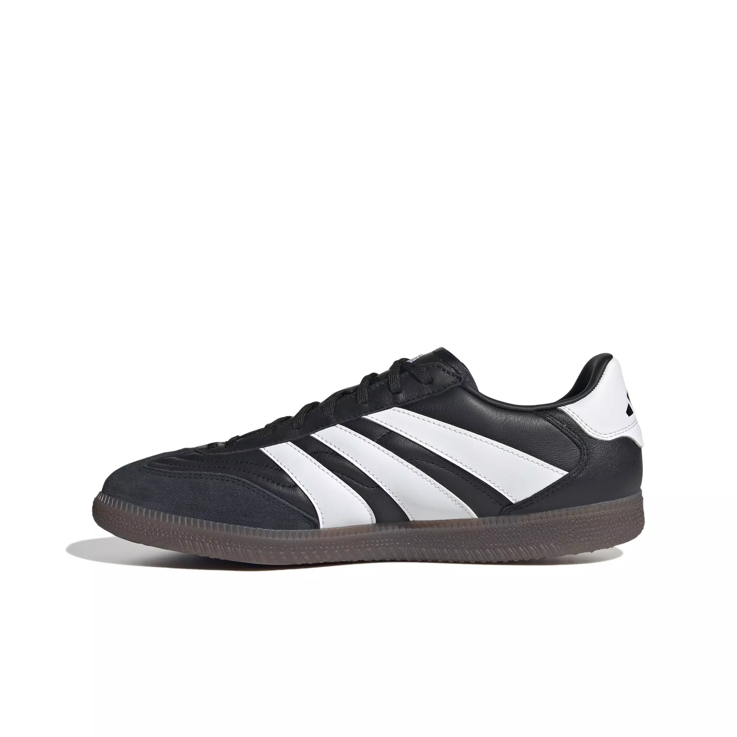adidas Predator Freestyle Indoor "Core Black/Ftwr White/Gold Metallic" Unisex Soccer Shoe - BLACK/WHITE/GOLD