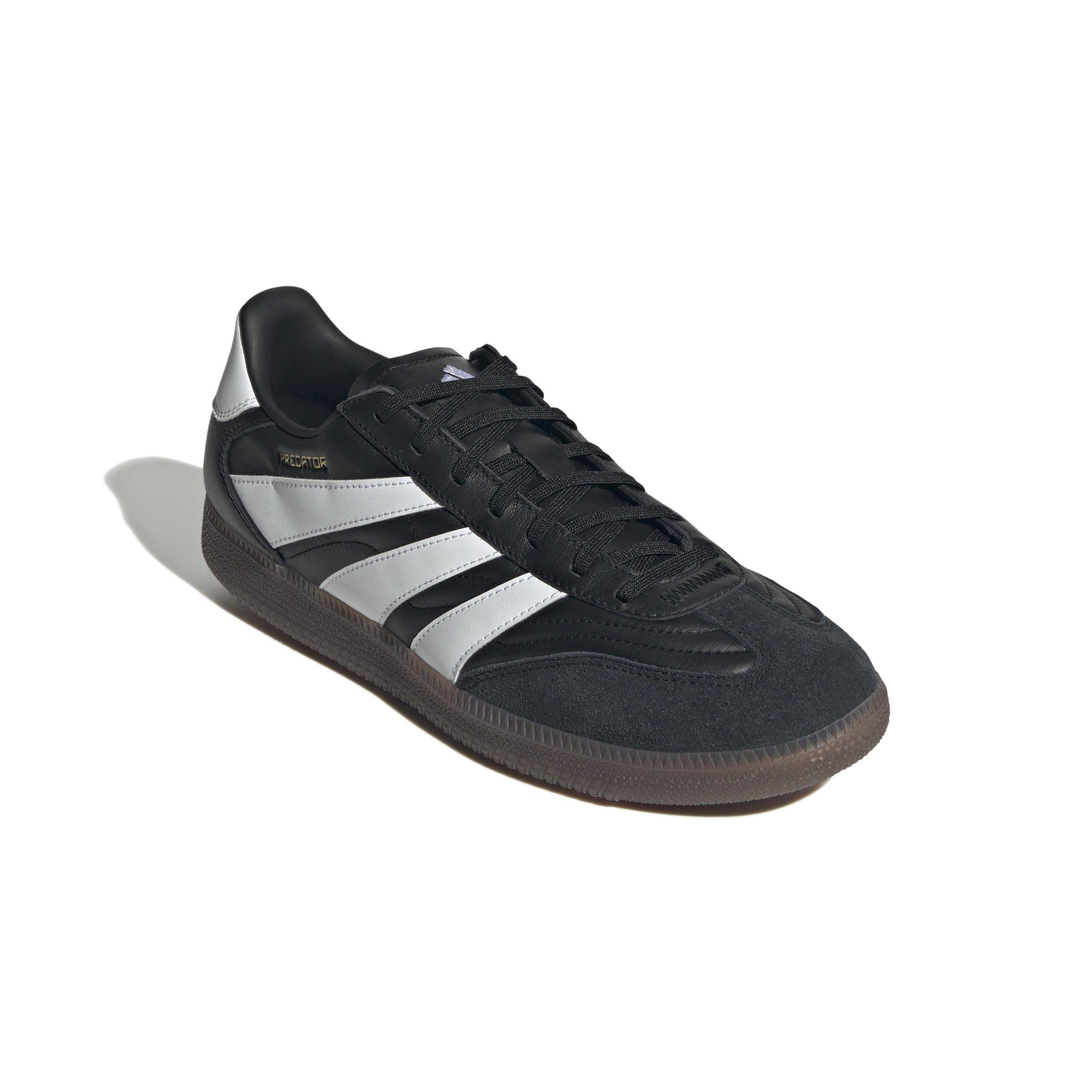 adidas Predator Freestyle Indoor "Core Black/Ftwr White/Gold Metallic" Unisex Soccer Shoe - BLACK/WHITE/GOLD Thumbnail View 3
