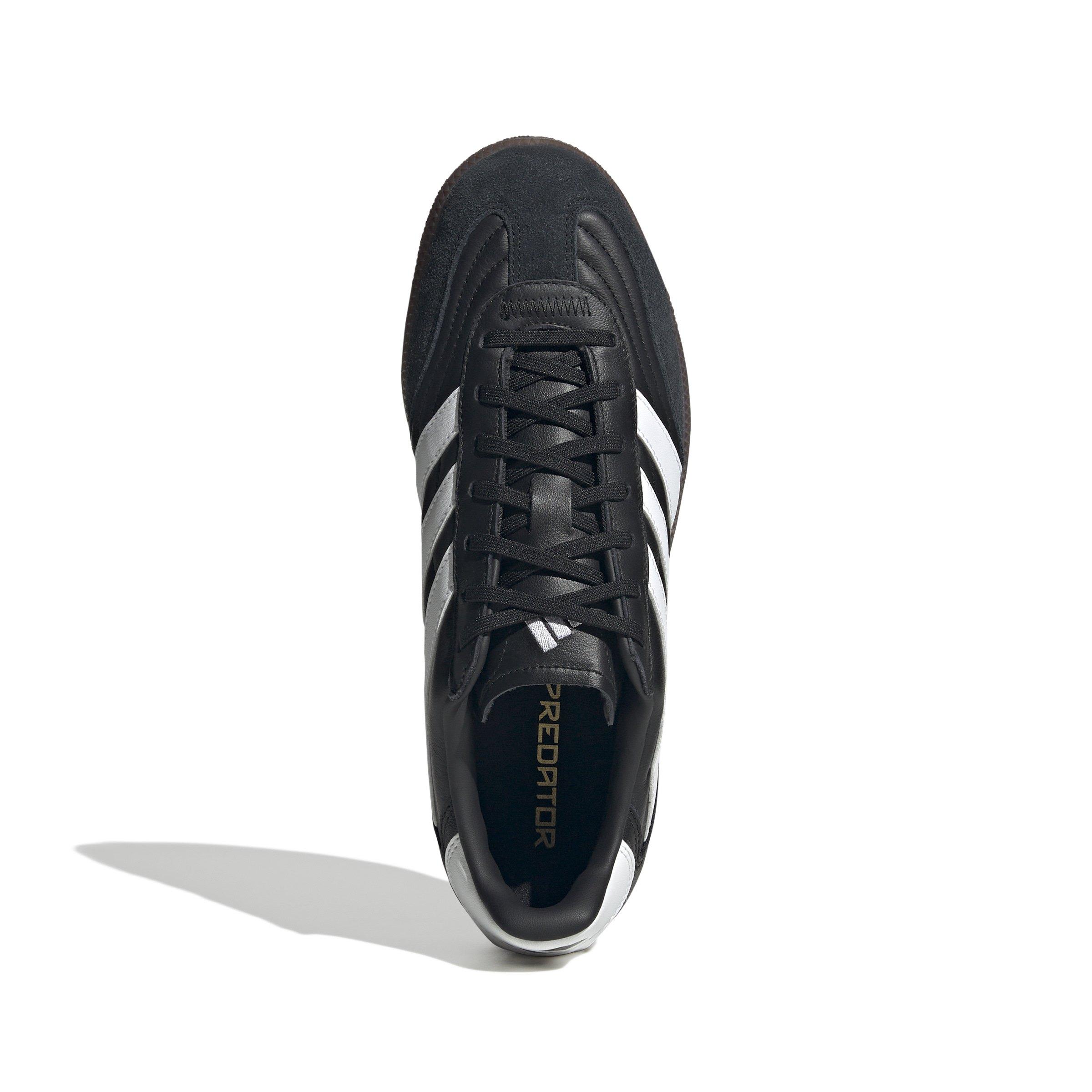 adidas Predator Freestyle Indoor "Core Black/Ftwr White/Gold Metallic" Unisex Soccer Shoe - BLACK/WHITE/GOLD Thumbnail View 5