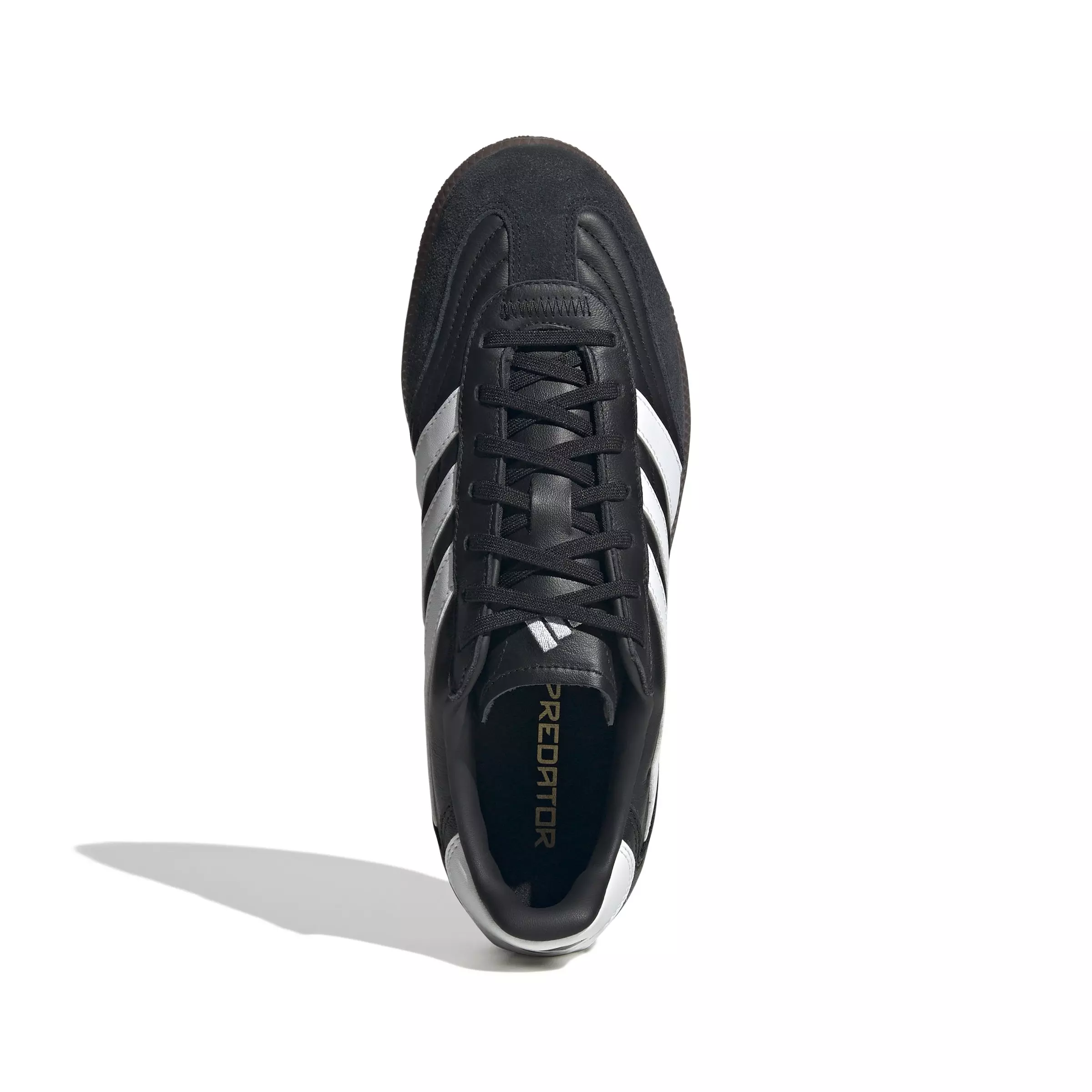 adidas Predator Freestyle Indoor "Core Black/Ftwr White/Gold Metallic" Unisex Soccer Shoe - BLACK/WHITE/GOLD