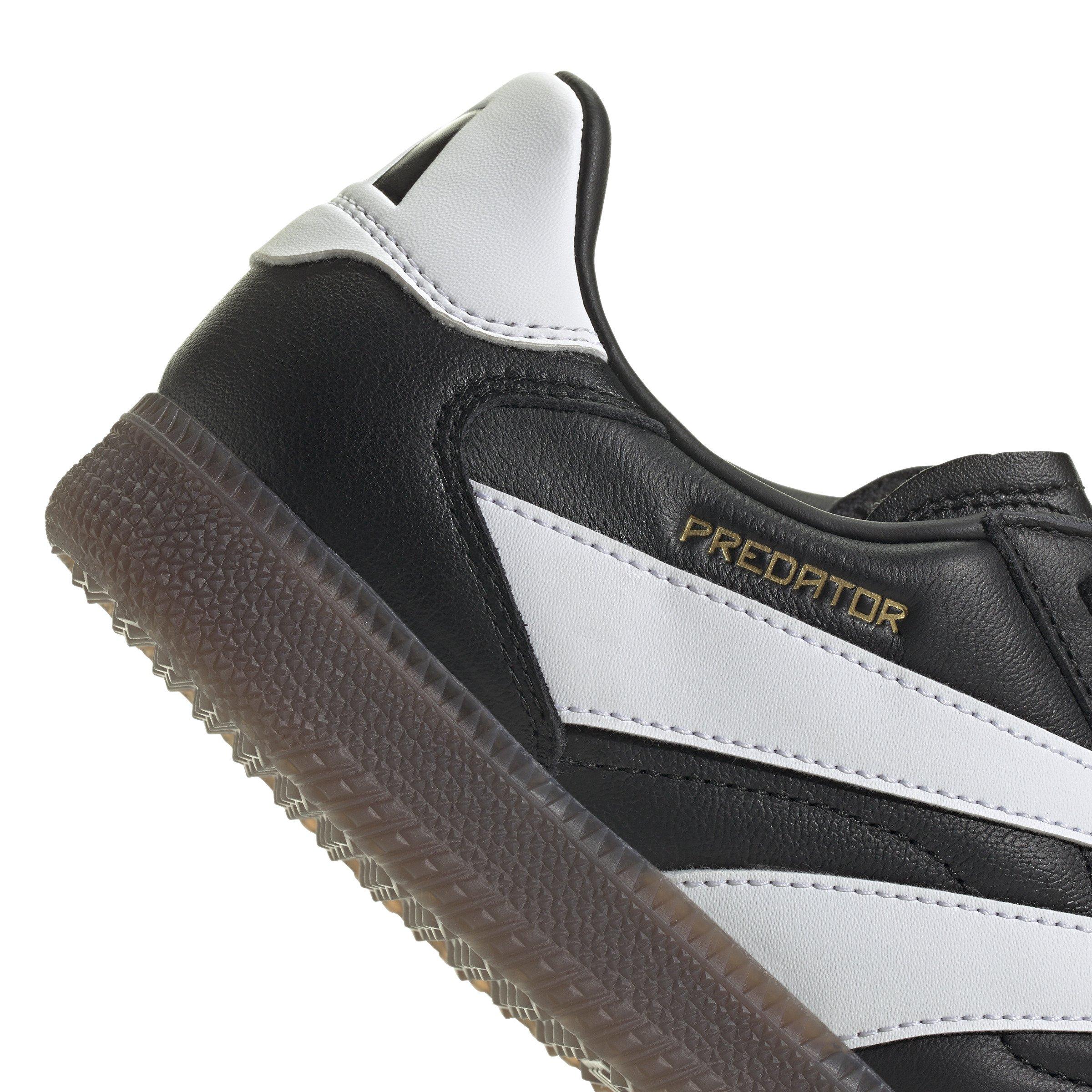 adidas Predator Freestyle Indoor "Core Black/Ftwr White/Gold Metallic" Unisex Soccer Shoe - BLACK/WHITE/GOLD Thumbnail View 8