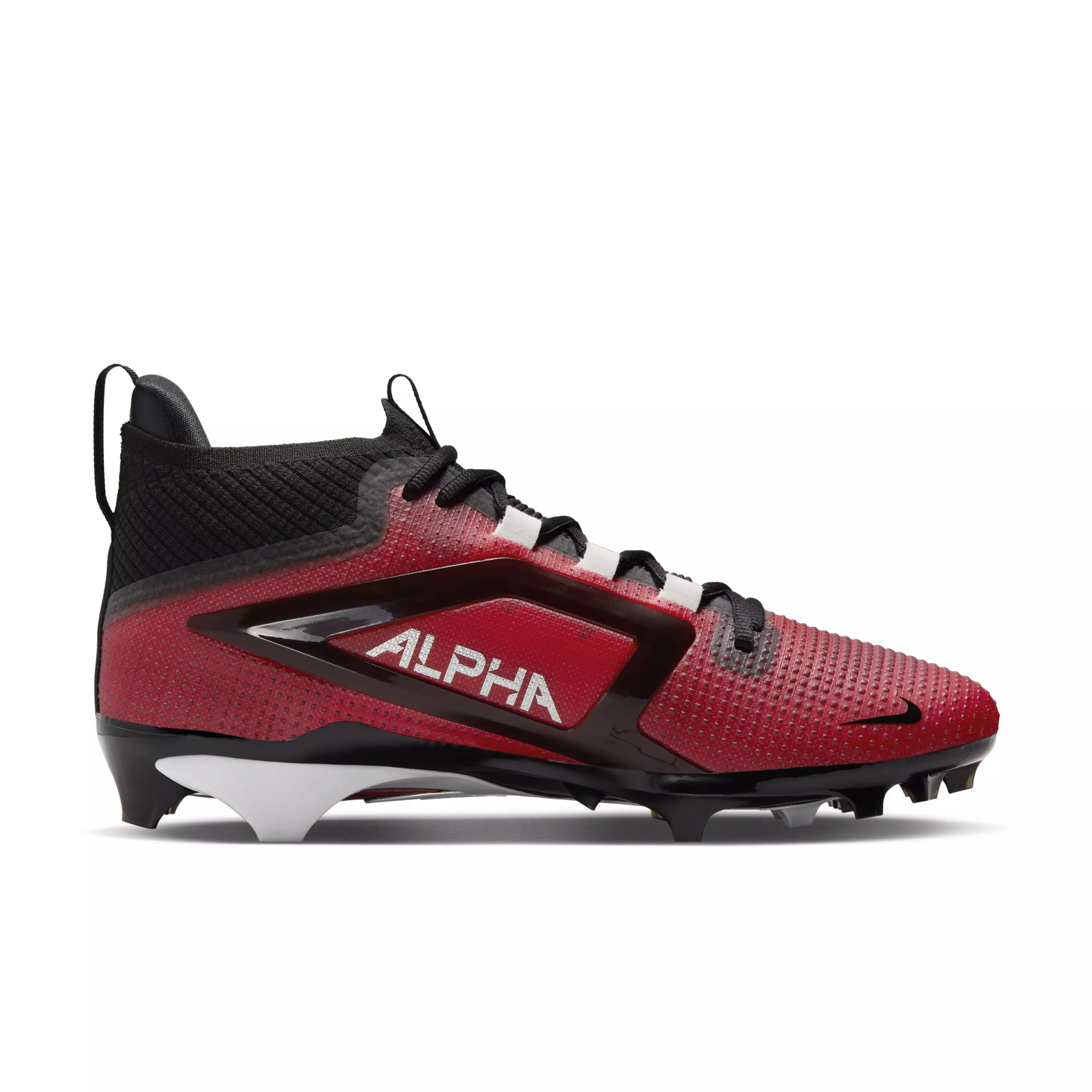 Nike Alpha Menace 4 Elite "University Red/Team Red/Black/White" Men's Football Cleat - RED/RED/BLACK/WHITE