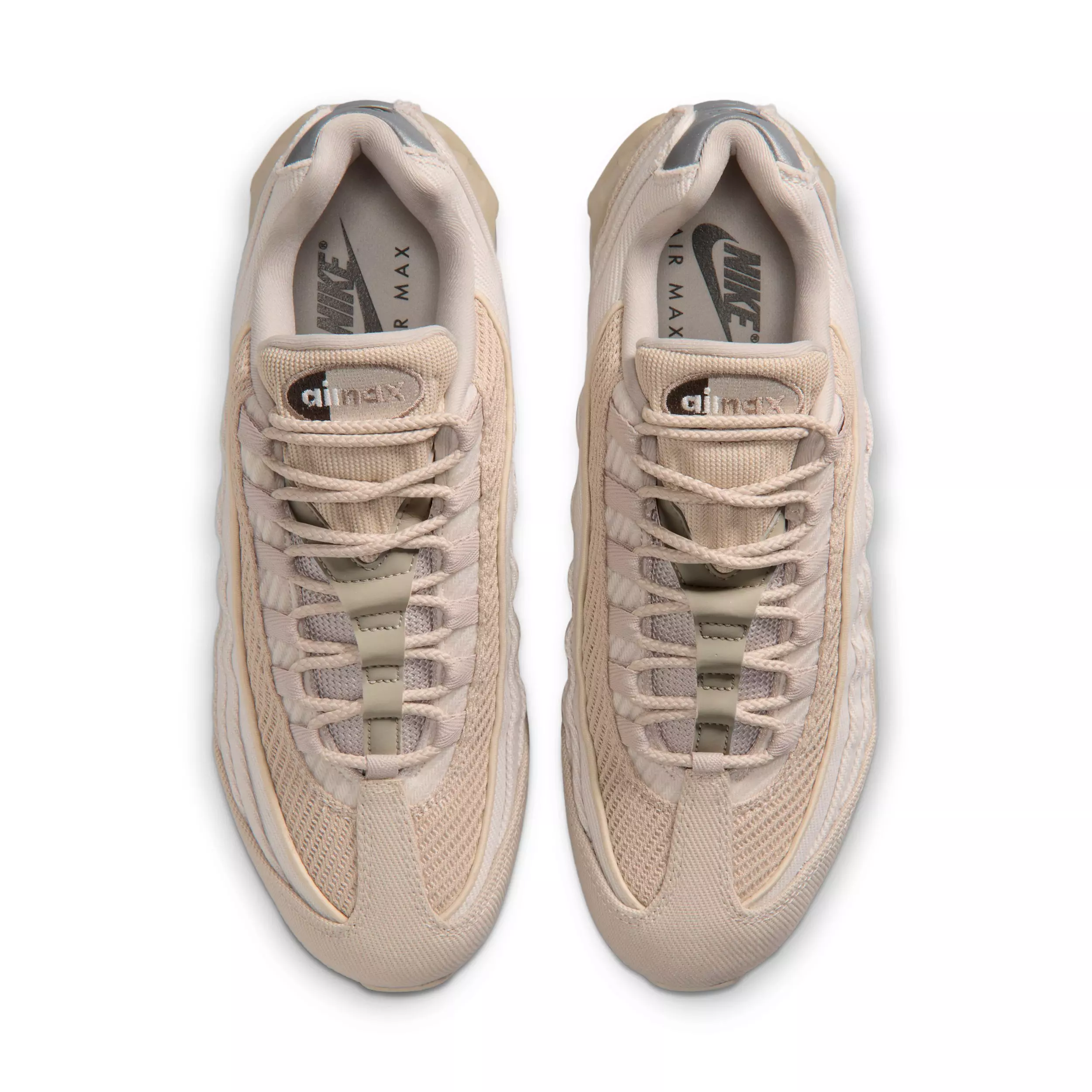 Nike Air Max 95 Big Bubble "Cream II/Light Orewood Brown/Newsprint/Moon Fossil" Men's Shoe - CREAM/LT BROWN/NEWSPRINT/MOON
